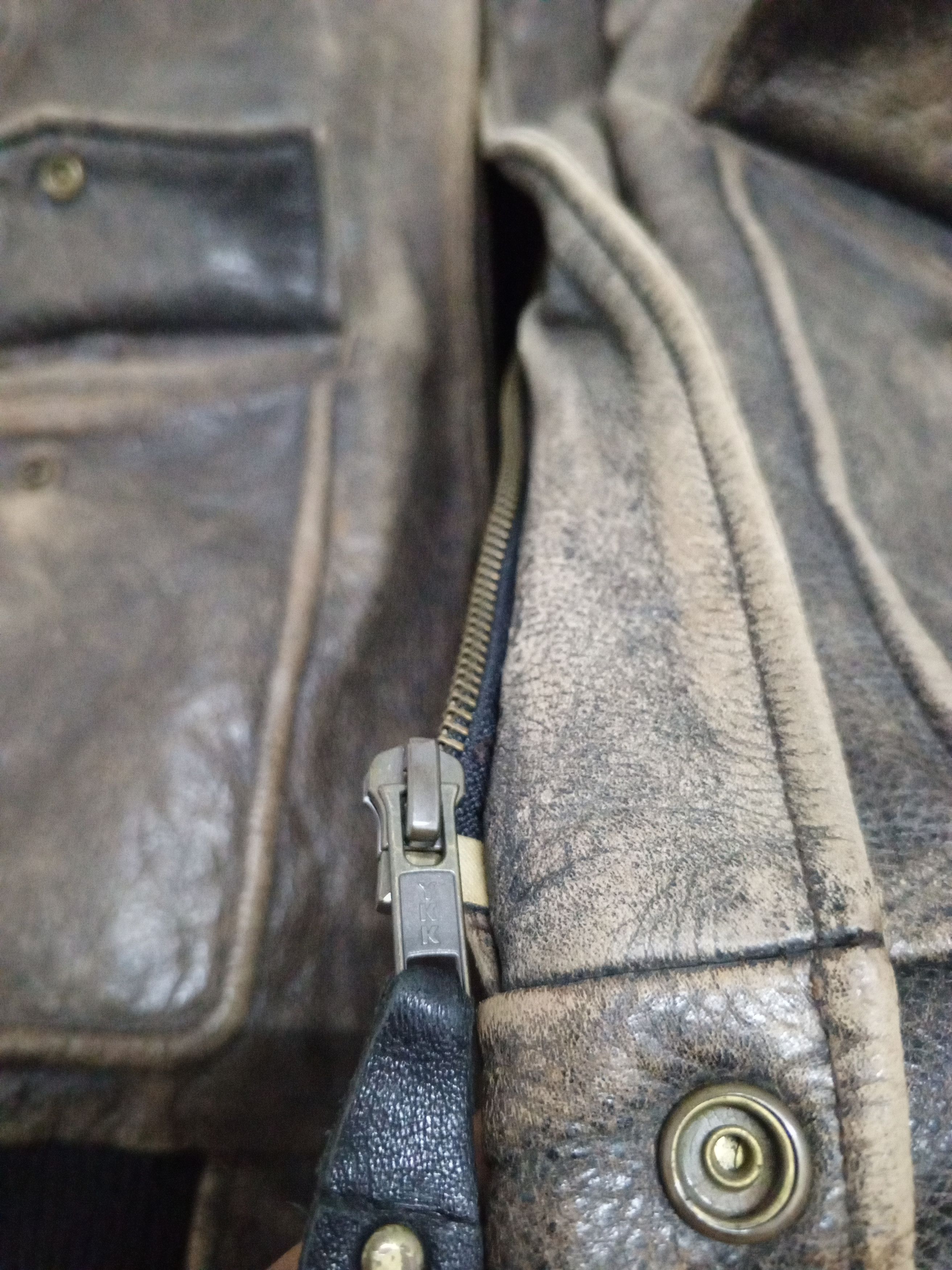 Other DANBURY USA ARMY STYLE LEATHER JACKET Size US L / EU 52-54 / 3 - 10 Thumbnail