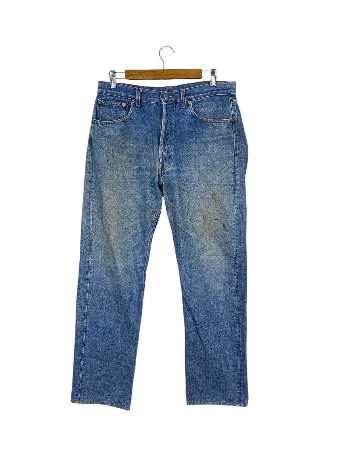 Levi's Vintage levis 80s denim distressed very rare Size US 34 / EU 50 - 1 Thumbnail