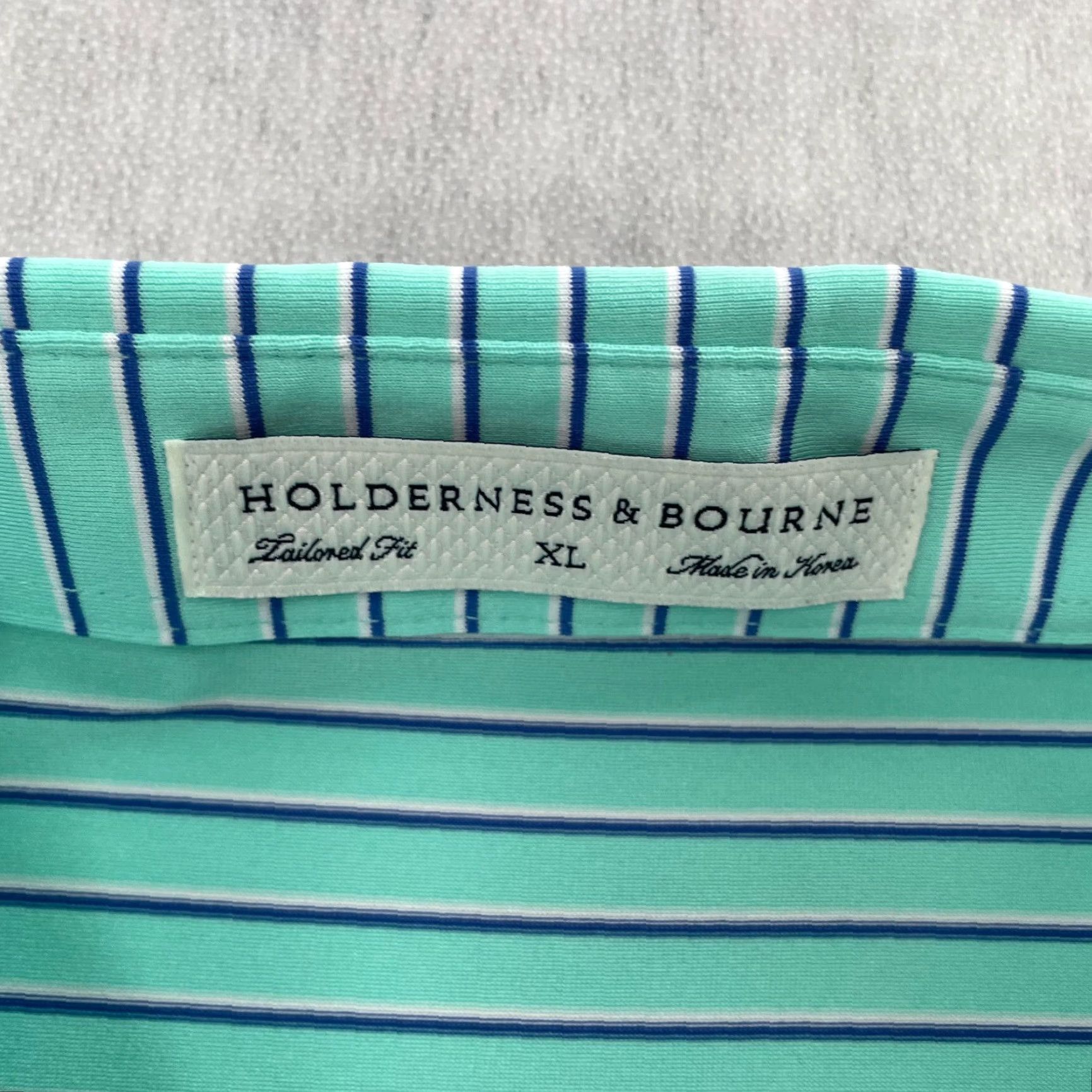 Vintage Holderness & Bourne Shirt Adult XL Green Polo Golf Mens Size US XL / EU 56 / 4 - 5 Thumbnail