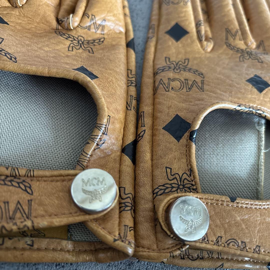 MCM Ultra Rare Blue Monogram Gloves Size ONE SIZE - 3 Thumbnail