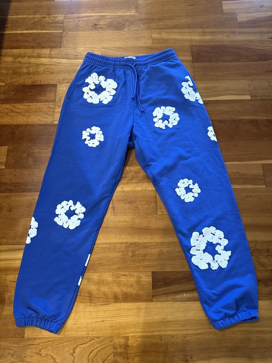 DENIM TEARS Denim Tears Blue Sweatpants Large Size US 31 - 1 Thumbnail