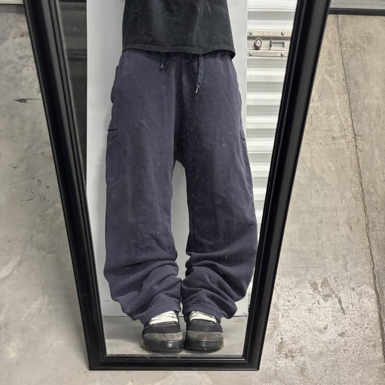 Vintage Crazy Vintage Y2K/2000s Baggy Navy Blue Skater Essential Sweatpants! Fits L Size US 34 / EU 50 - 1 Thumbnail