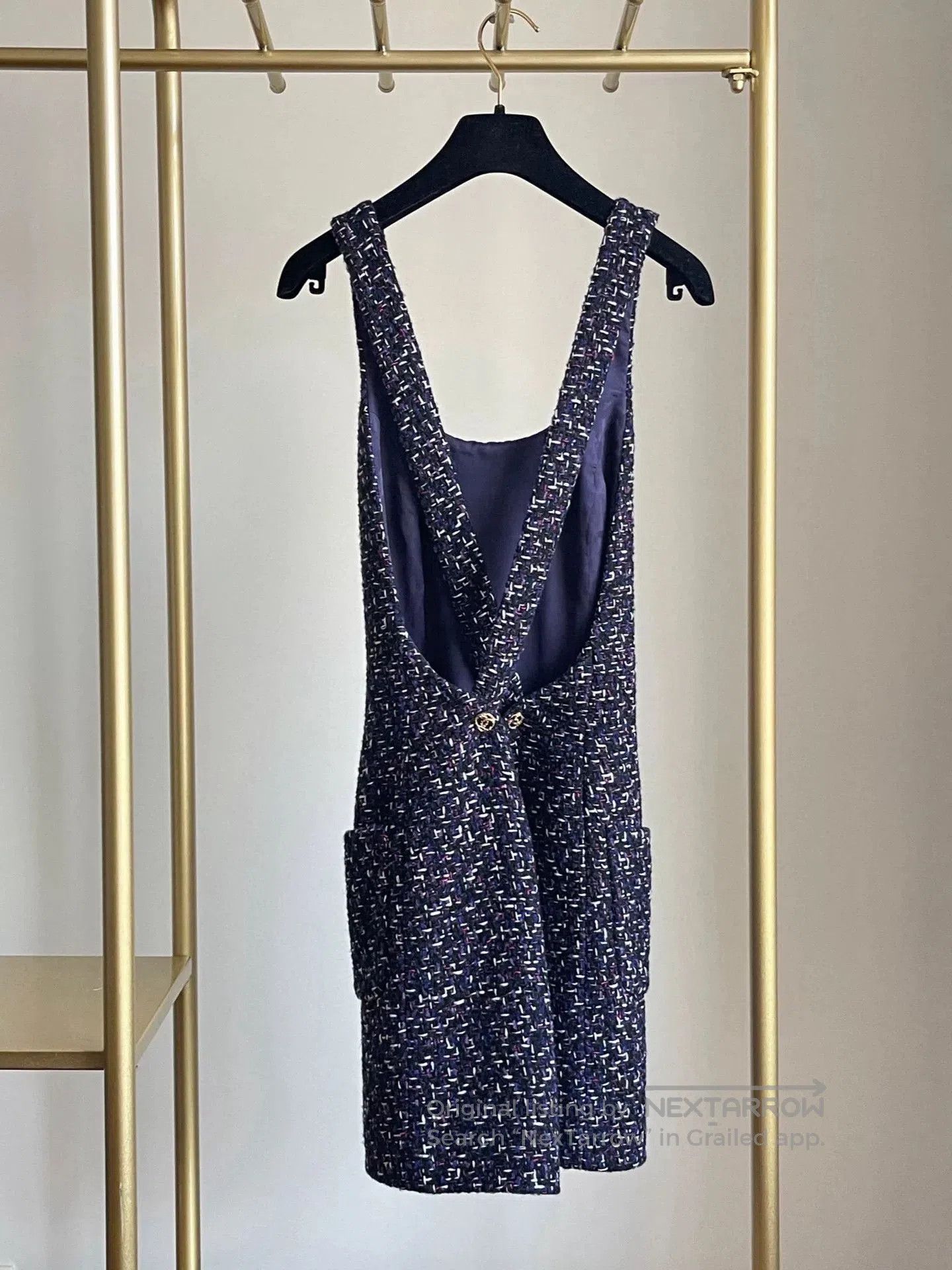 Chanel Chanel 2023 Fall Purple Overall Dress. Size US 36 / EU 52 - 2 Thumbnail