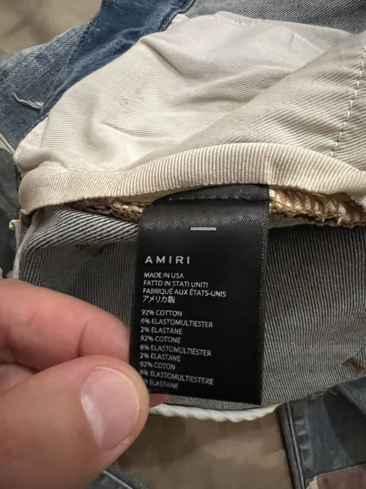 Amiri AMIRI Blue Military Art Patch Jeans size 36 $2300 Size US 36 / EU 52 - 7 Thumbnail