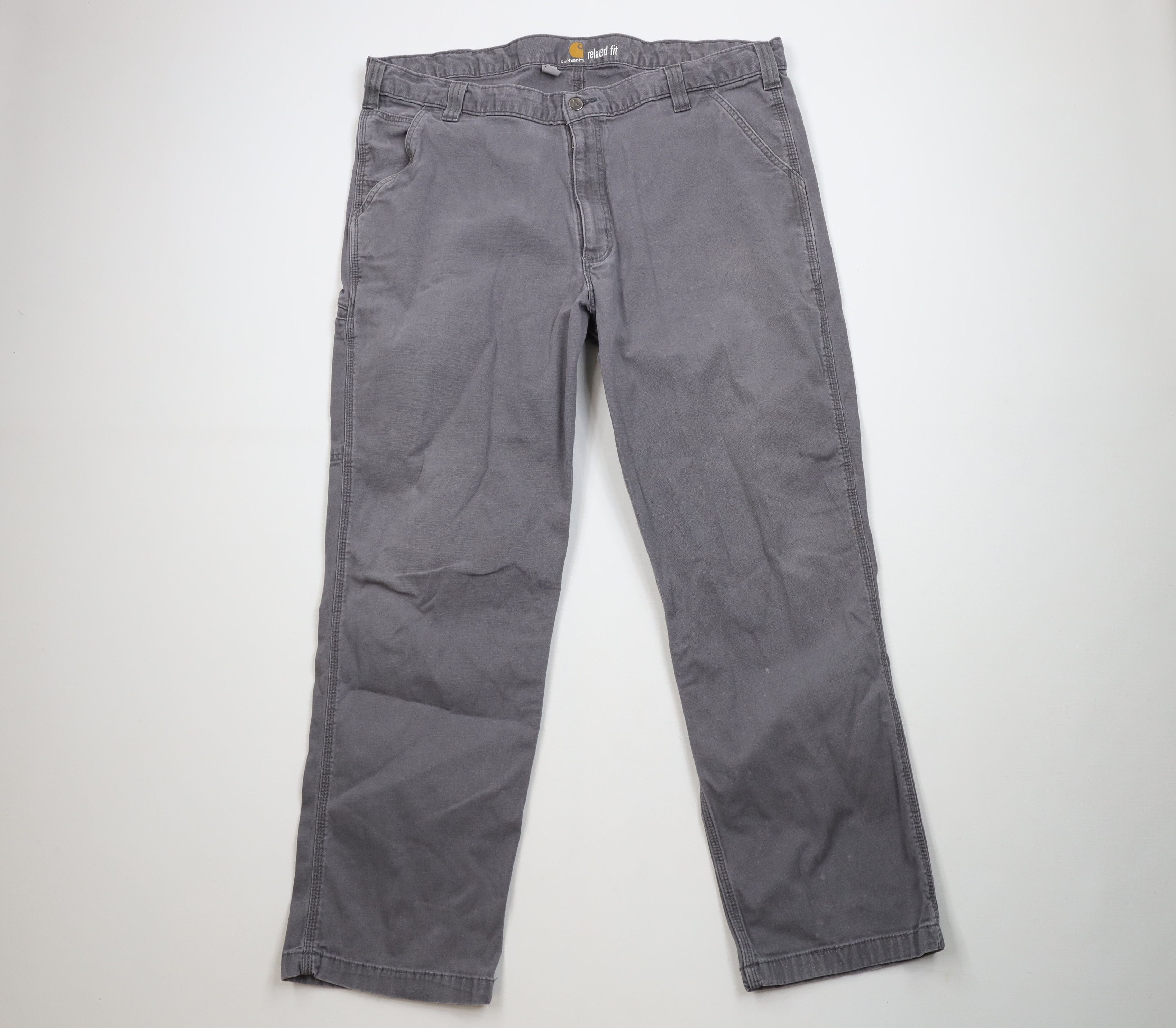 Carhartt Vintage Carhartt Spell Out Canvas Wide Leg Dungaree Pants Size US 40 / EU 56 - 1 Thumbnail