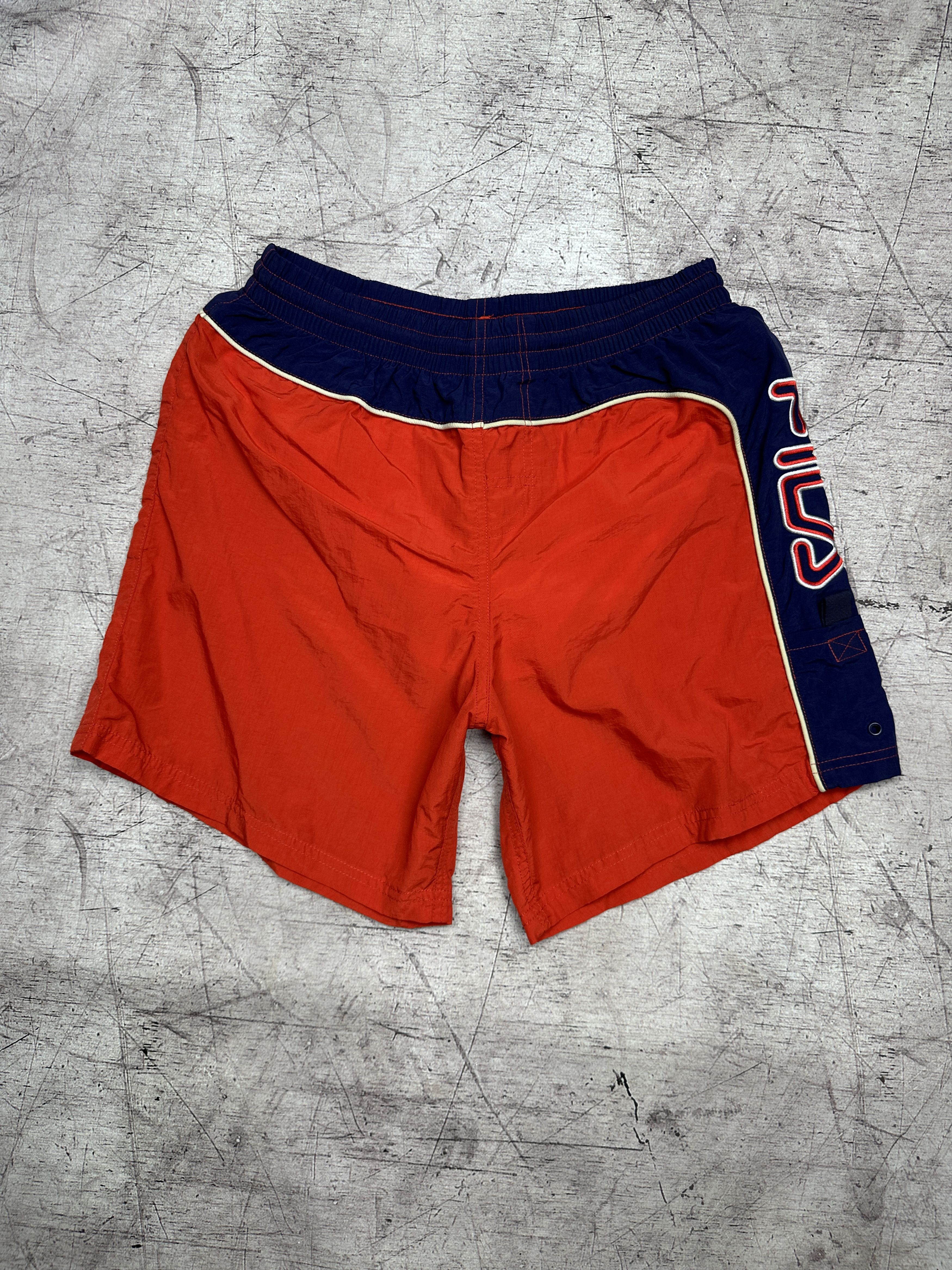 Fila Fila Vintage Mens Big Logo Nylon Swimming Shorts Size US 30 / EU 46 - 1 Thumbnail