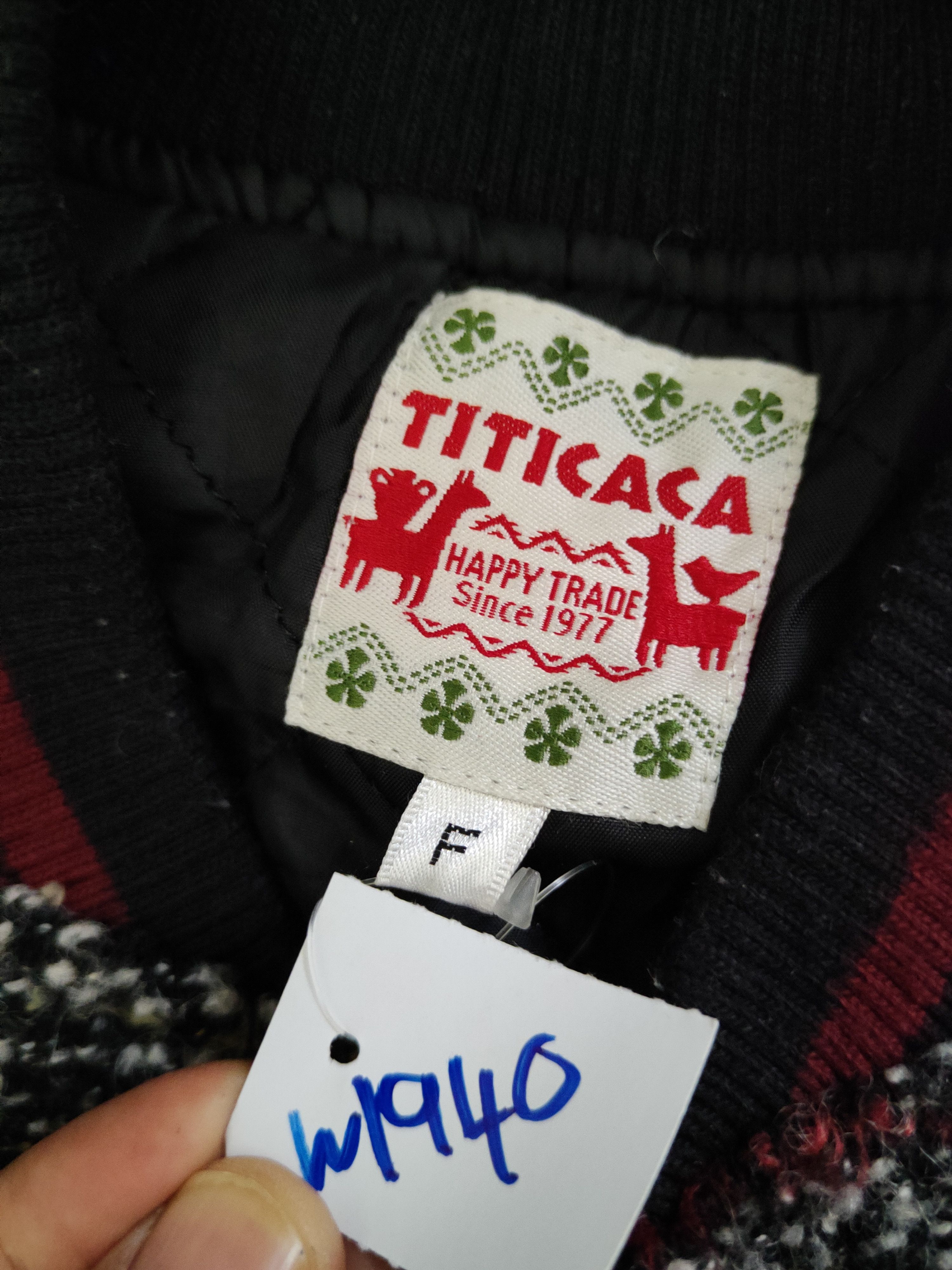 Vintage Titicaca Dark Gray Mexico Knitwear Sweaters varsity #W1940 Size US M / EU 48-50 / 2 - 6 Thumbnail