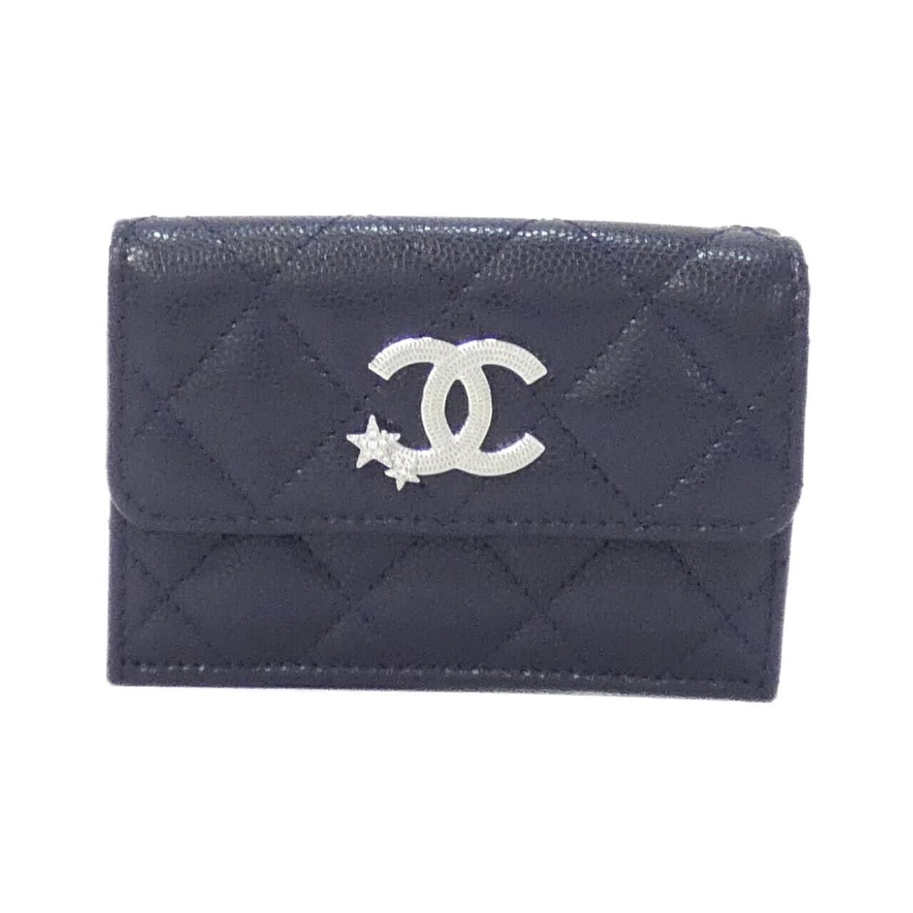 Chanel Chanel AP3725 Caviar Skin Wallet Leather Short Wallet AP3725 DUTY FREE for USA