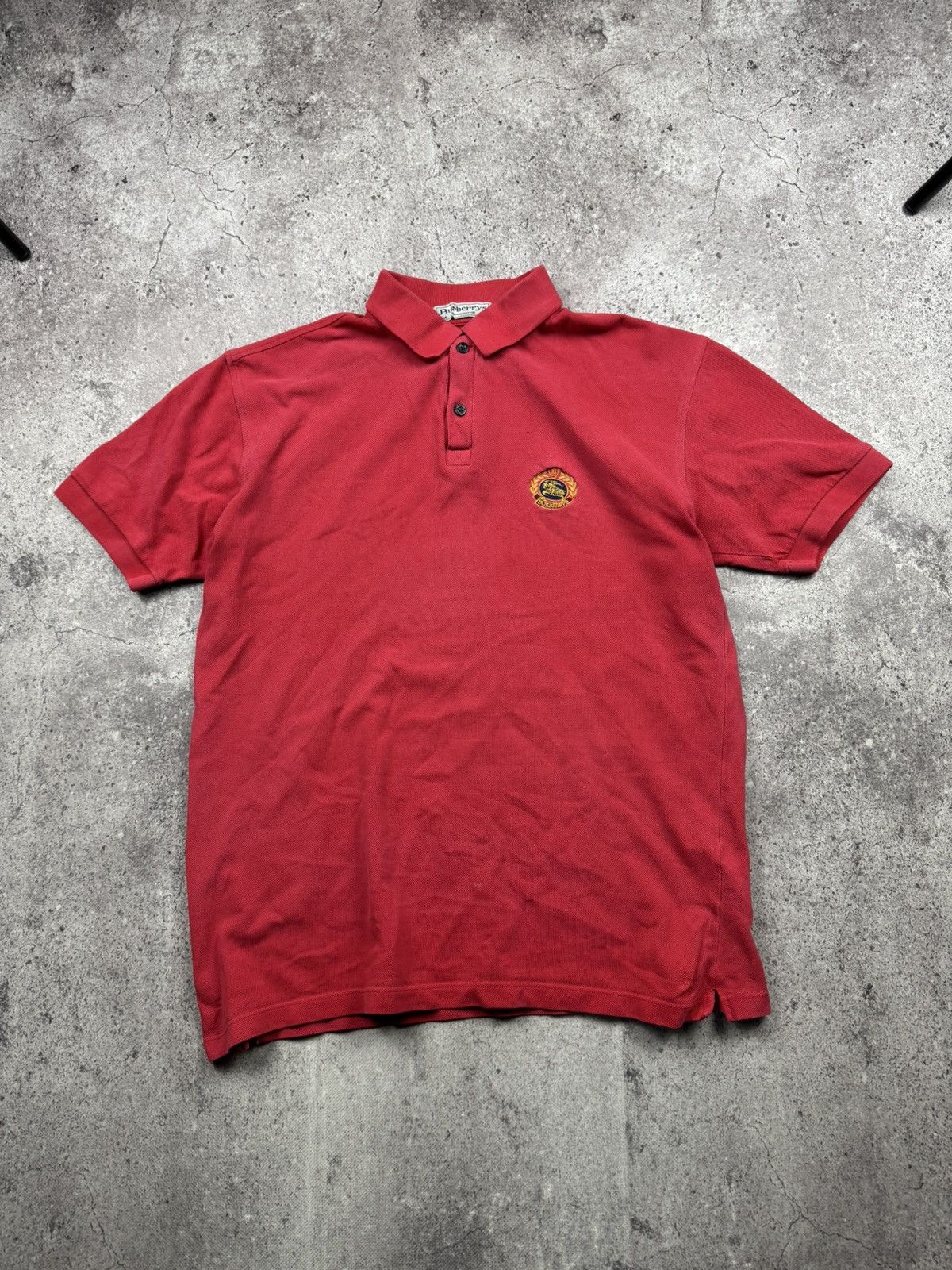 90’s Vintage Burberrys Polo Rugby T Shirt Made In England