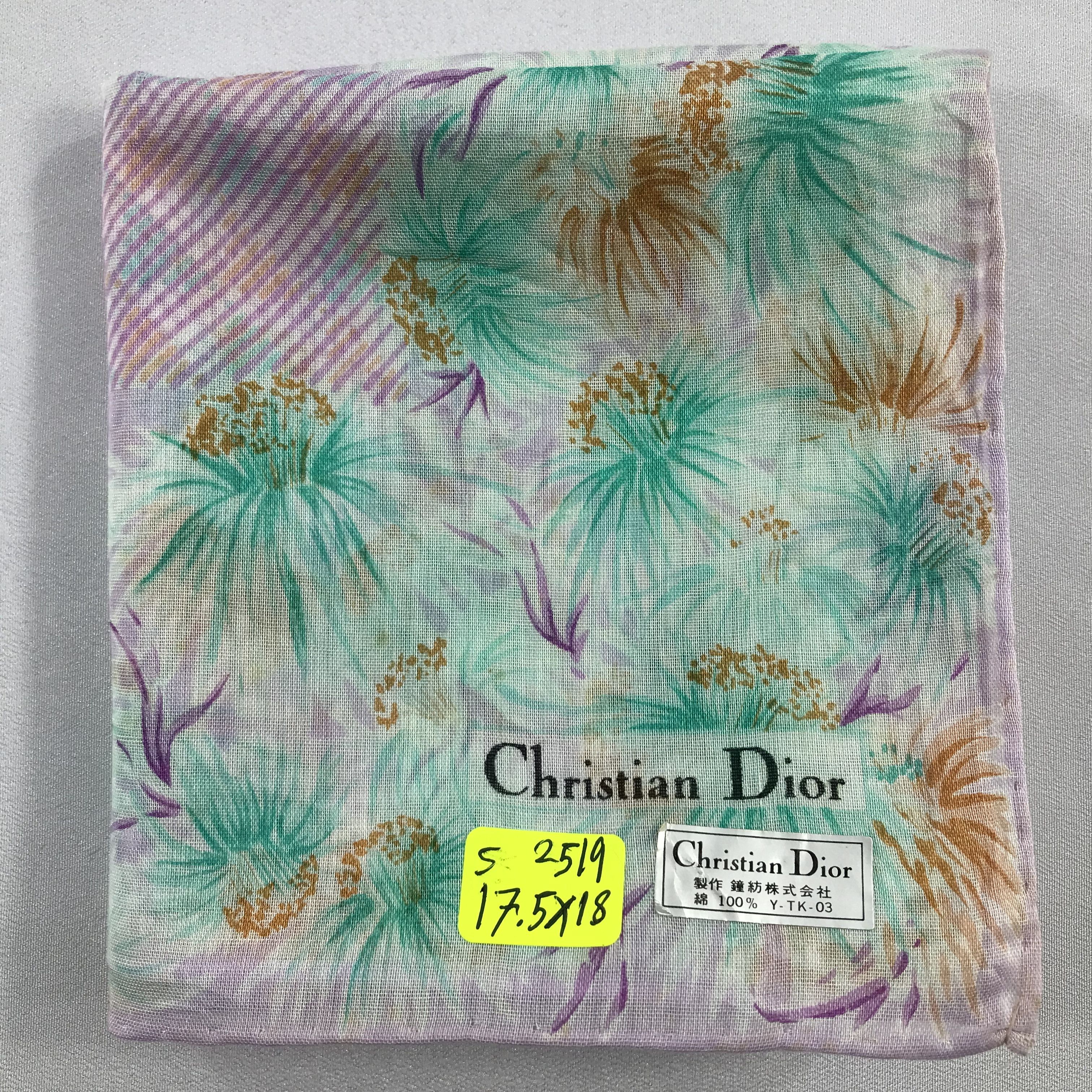 Vintage Christian Dior Bandana / Handkerchief / Neckerchief - S2519 Size ONE SIZE - 5 Thumbnail