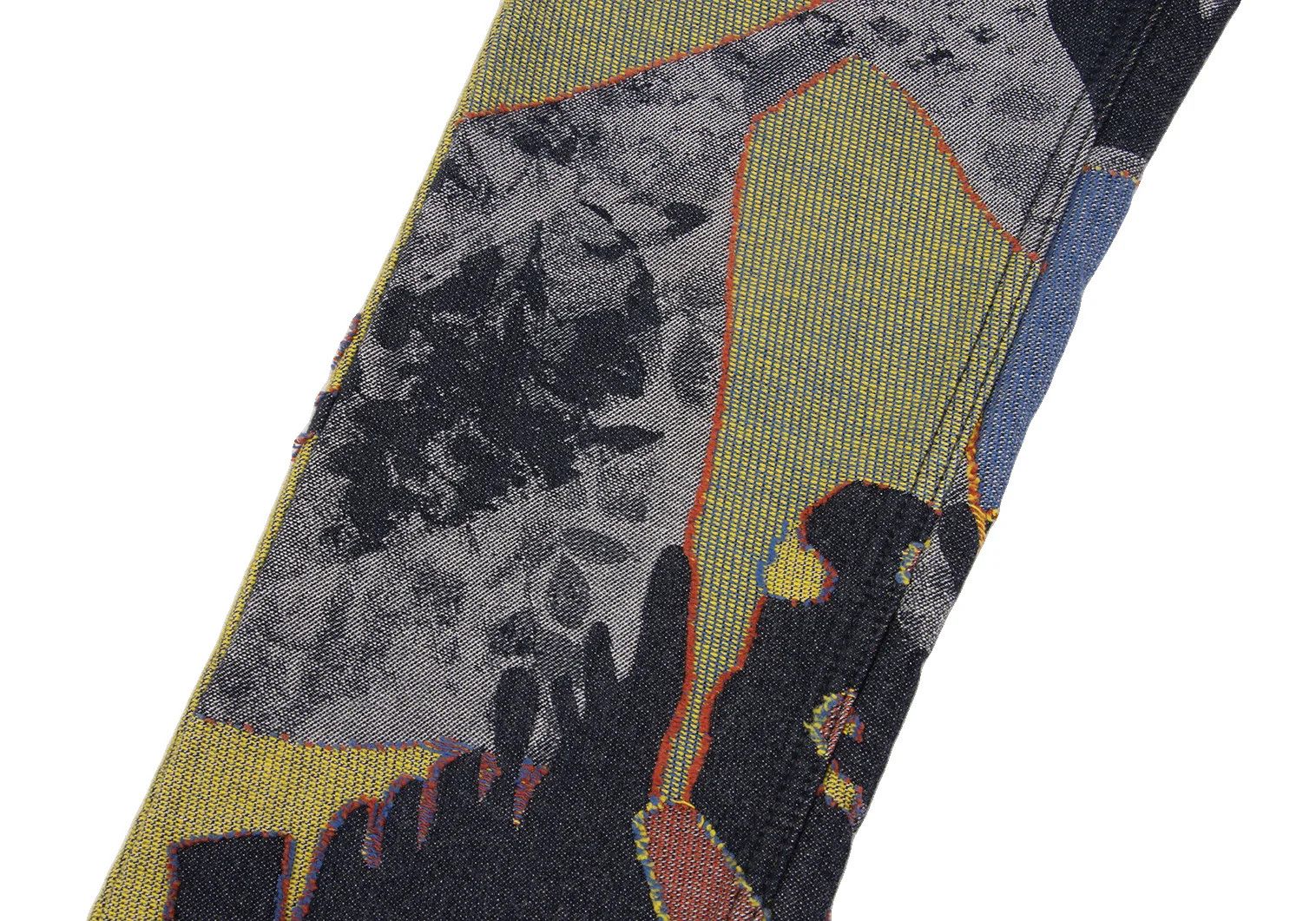 Issey Miyake Colorful Graphic Jacquard Denim Pants in Indigo Multi 2 Size US 36 / EU 52 - 11 Thumbnail