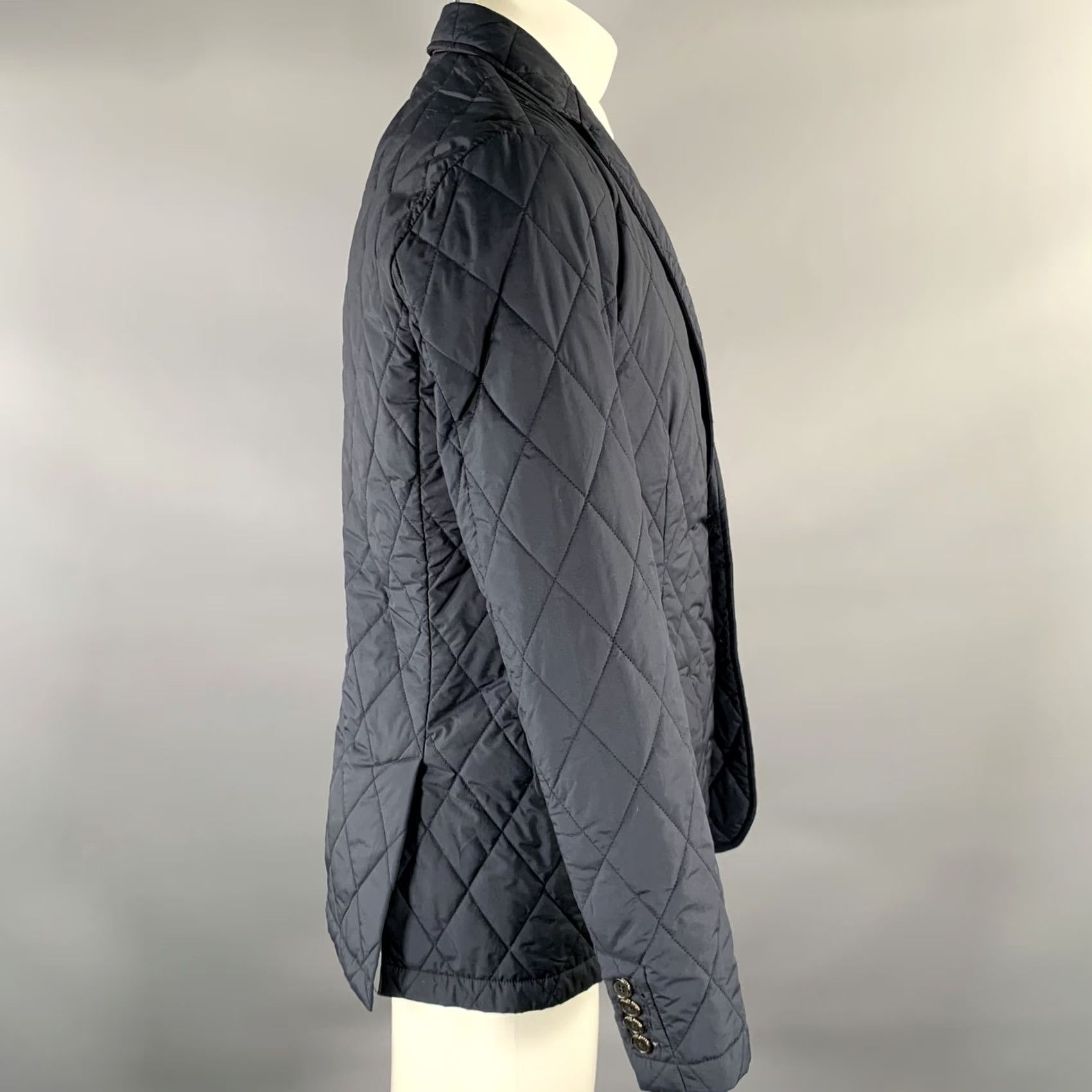 Ralph Lauren RALPH LAUREN Navy Quilted Polyester Notch Lapel Jacket M Mens Size US M / EU 48-50 / 2 - 2 Thumbnail