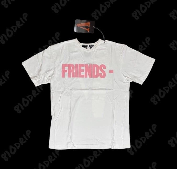 Vlone Vlone Pink Friends Tee White (S) Size US S / EU 44-46 / 1 - 1 Thumbnail