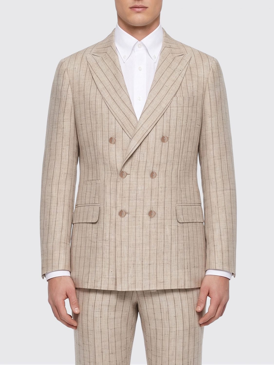Brunello Cucinelli Brunello Cucinelli Jacket Men Grey Size US XXL / EU 58 / 5 - 1 Thumbnail