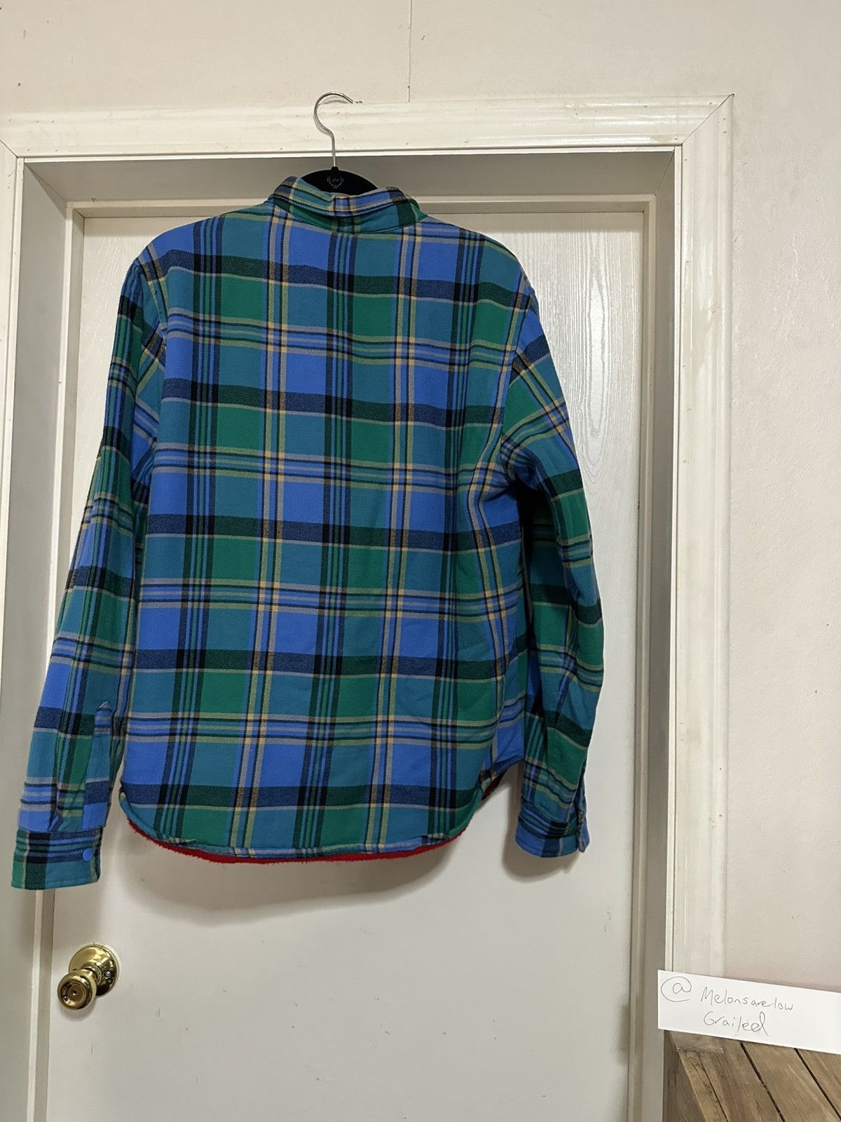 Supreme Supreme Pile Lined Flannel Shirt - Blue, Medium Size US M / EU 48-50 / 2 - 2 Thumbnail