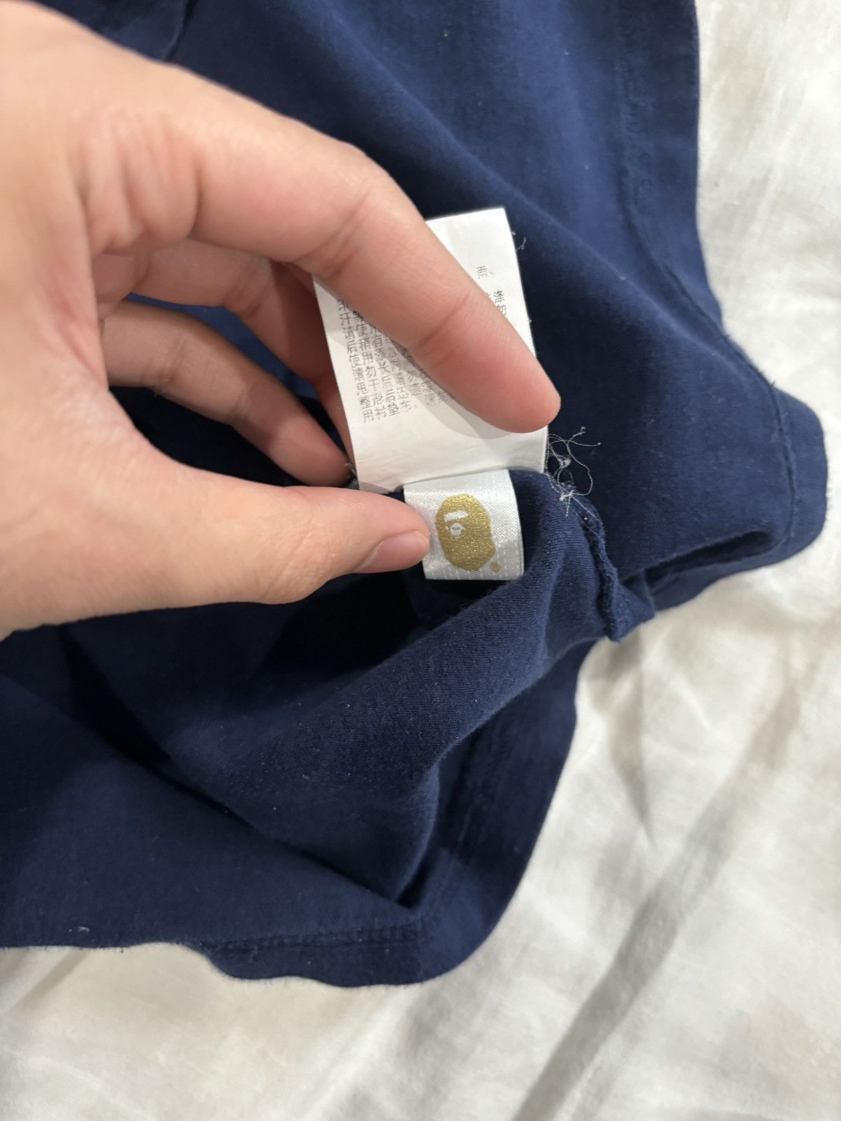 Bape Bape Blue ABC CAMO POCKET TEE Size US L / EU 52-54 / 3 - 4 Thumbnail