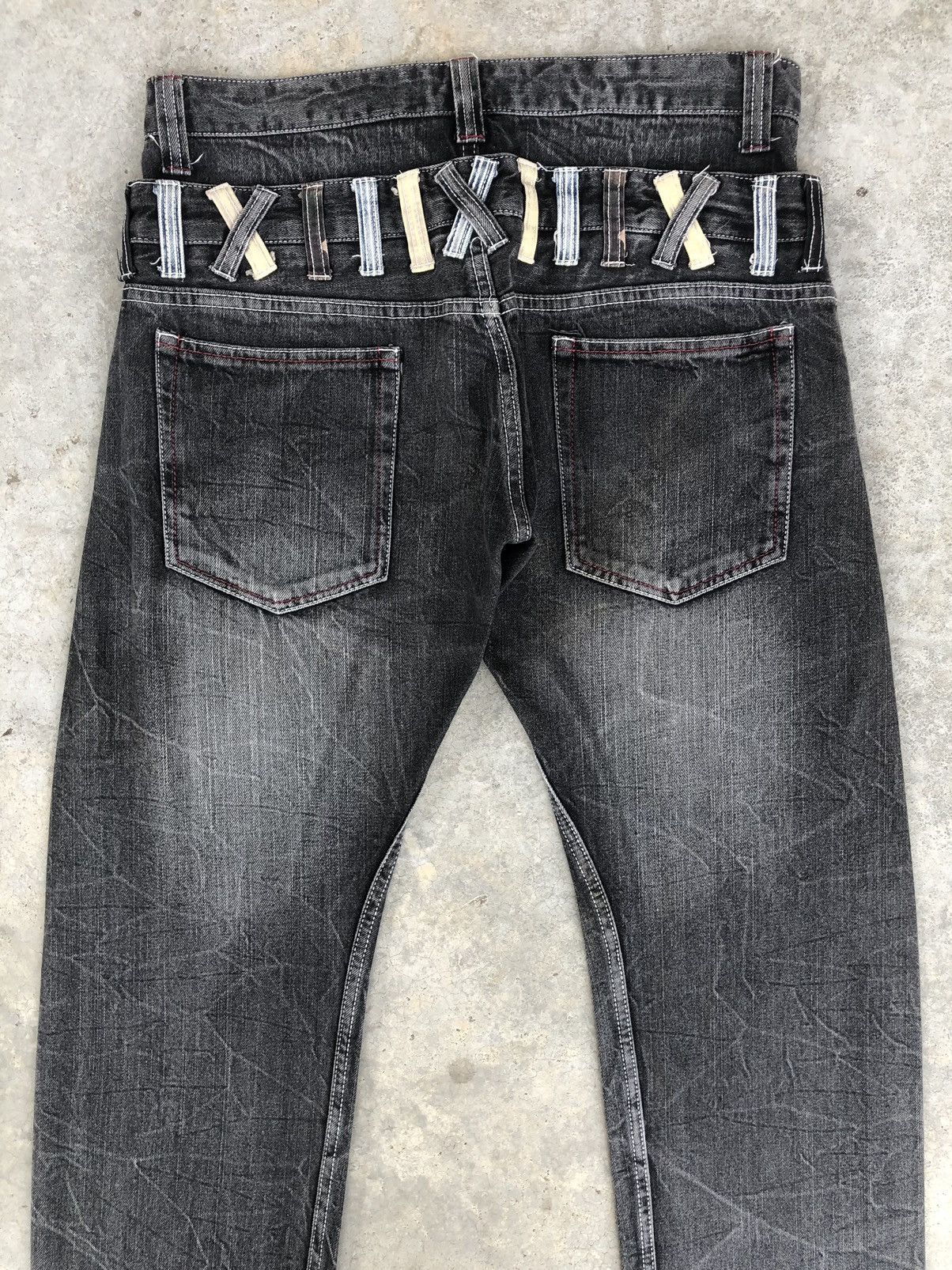 Hysteric Glamour Japanese Memory Special Double Waist Distressed Jeans Size US 33 - 9 Thumbnail