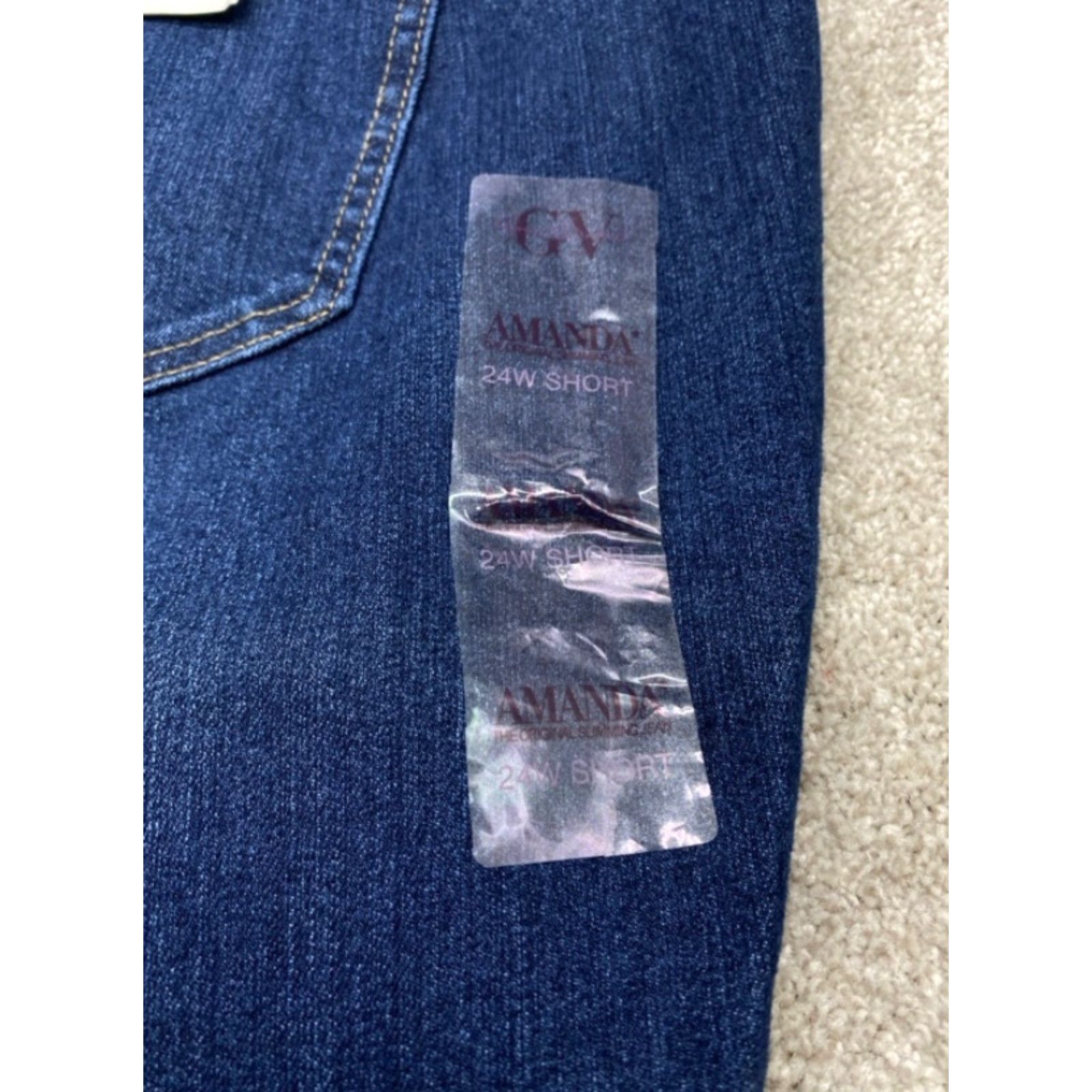 Gloria Vanderbilt Gloria Vanderbilt Jeans Main Selling Point Jeans Womens 24W NWT Amanda Blue Denim Stretch 5-Pocket Regular 44" Waist 28" Inseam Womens Size 42" / US 20 - 5 Thumbnail