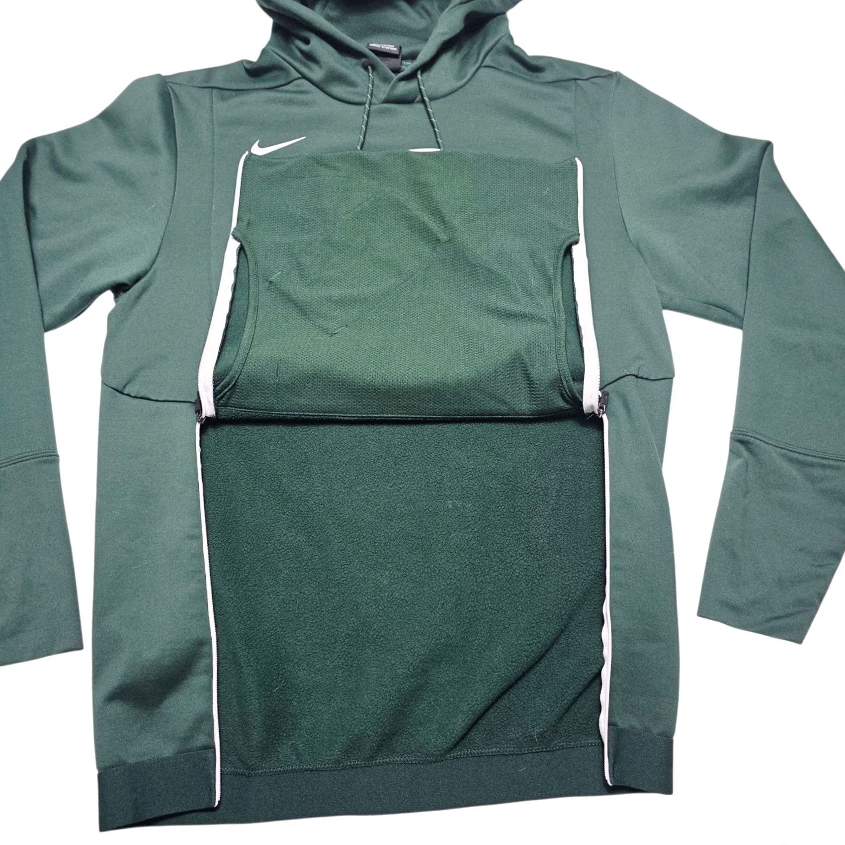 Nike VINTAGE Nike Michigan State Spartans Hoodie Sweatshirt Therma Fit Men XS Green Pullover Hooded Pockets All Seasons University College Sports Mens XS Size US XS / EU 42 / 0 - 2 Thumbnail