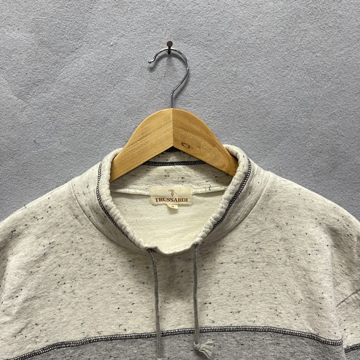 Trussardi Vintage 1990s Trussardi Mock Neck Pullover Sweatshirt Size US M / EU 48-50 / 2 - 2 Thumbnail