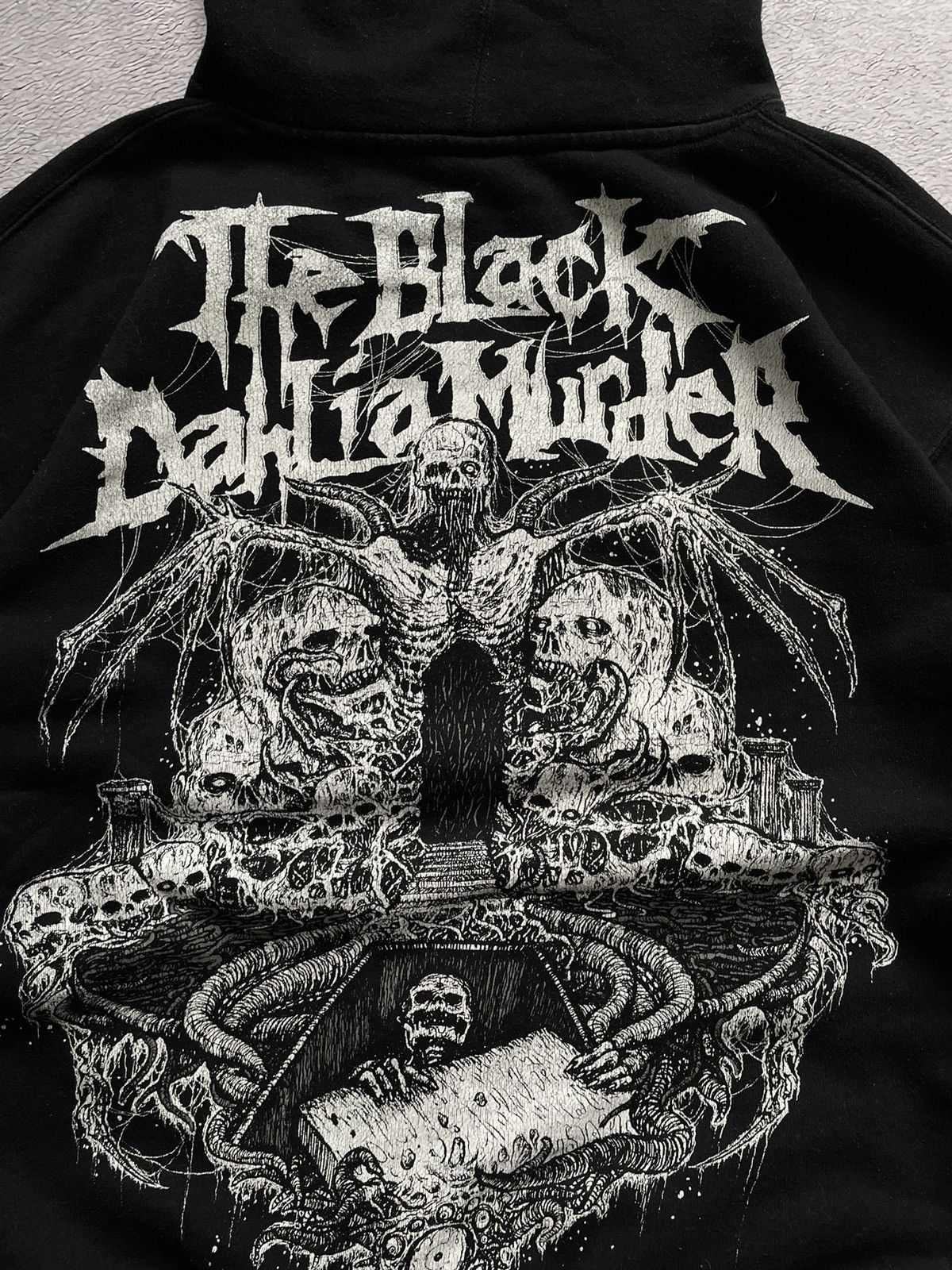 Vintage Vintage Hoodie The Black Dalhia Murder 00’s Big Logo Y2K Size US L / EU 52-54 / 3 - 4 Thumbnail