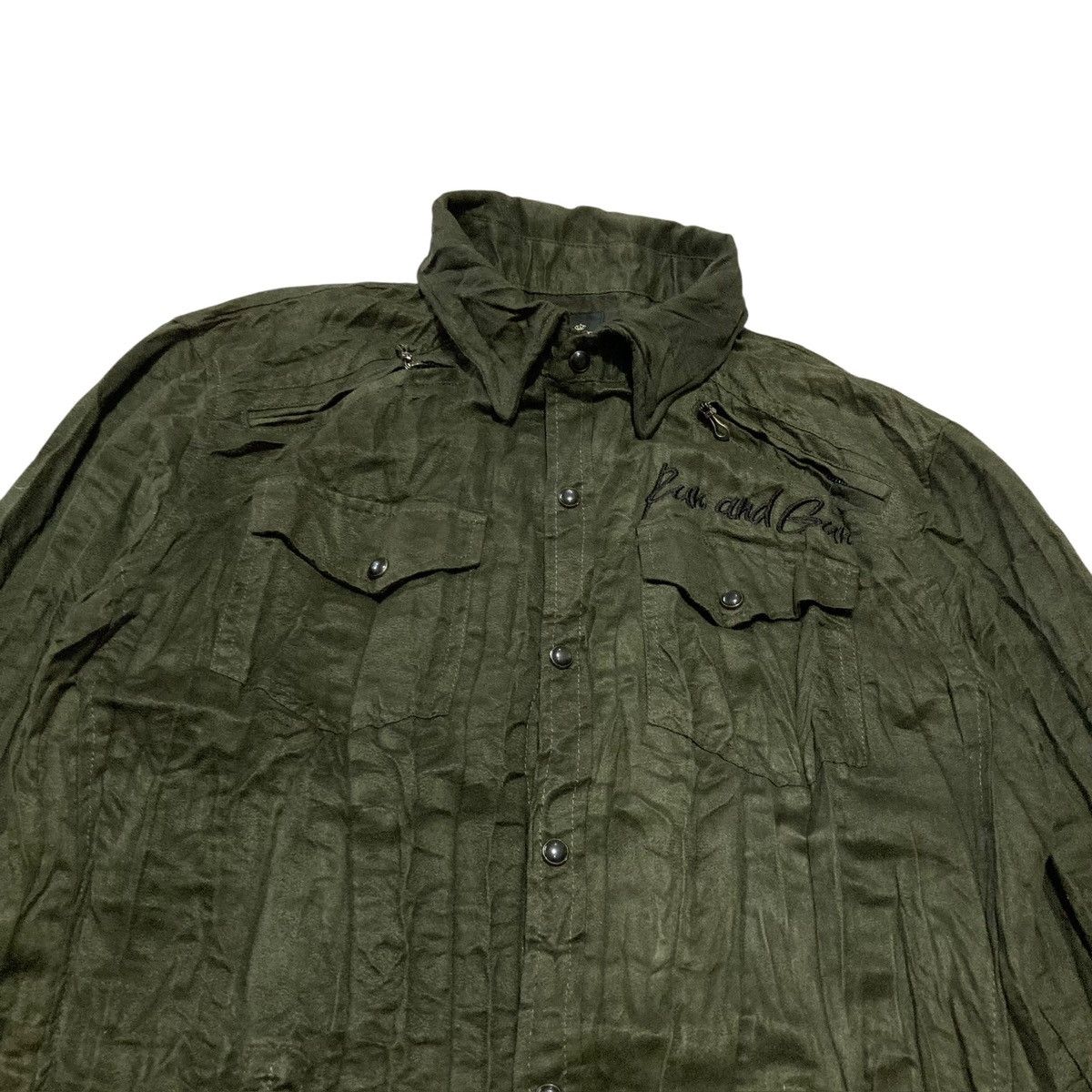 Hysteric Glamour SEMANTIC DESIGN - Japanese Wrinklet Shirt Velvet Vkei Style Size US S / EU 44-46 / 1 - 1 Thumbnail