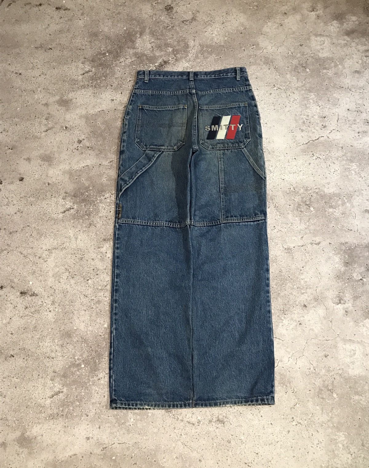 Vintage Vintage 90s Carpenter Jeans Embroiled Logo Faded Blue Size US 30 / EU 46 - 1 Thumbnail