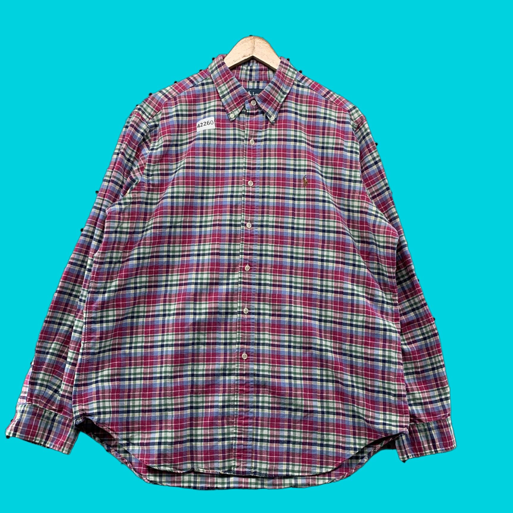 Ralph Lauren Ralph Lauren Plaid Button Down Shirt Mens XL Multicolor Long Sleeve Casual Size US XL / EU 56 / 4 - 1 Thumbnail