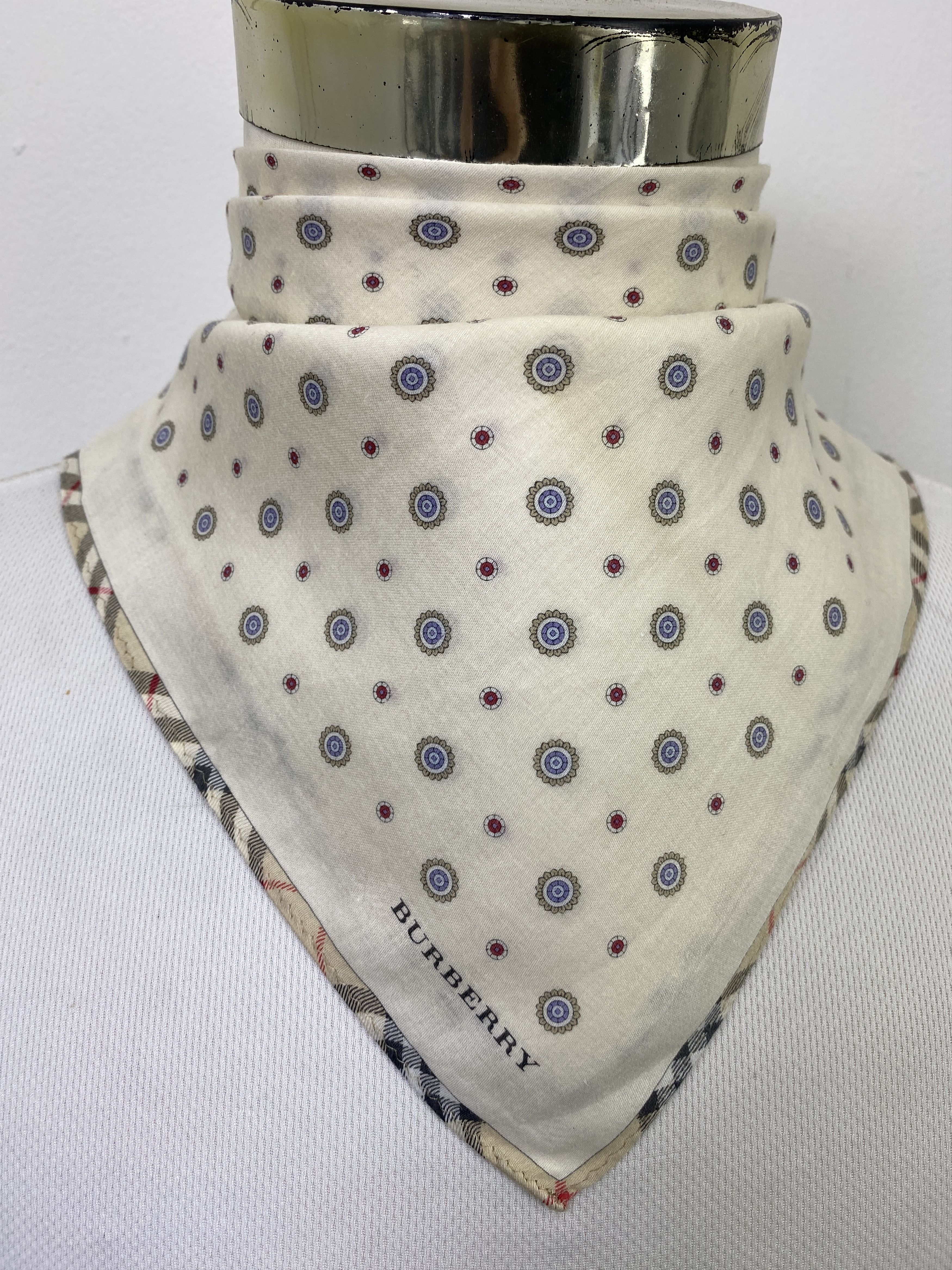 Burberry Vintage Burberry Handkerchief / Neckerchief KT0146 Size ONE SIZE - 2 Thumbnail