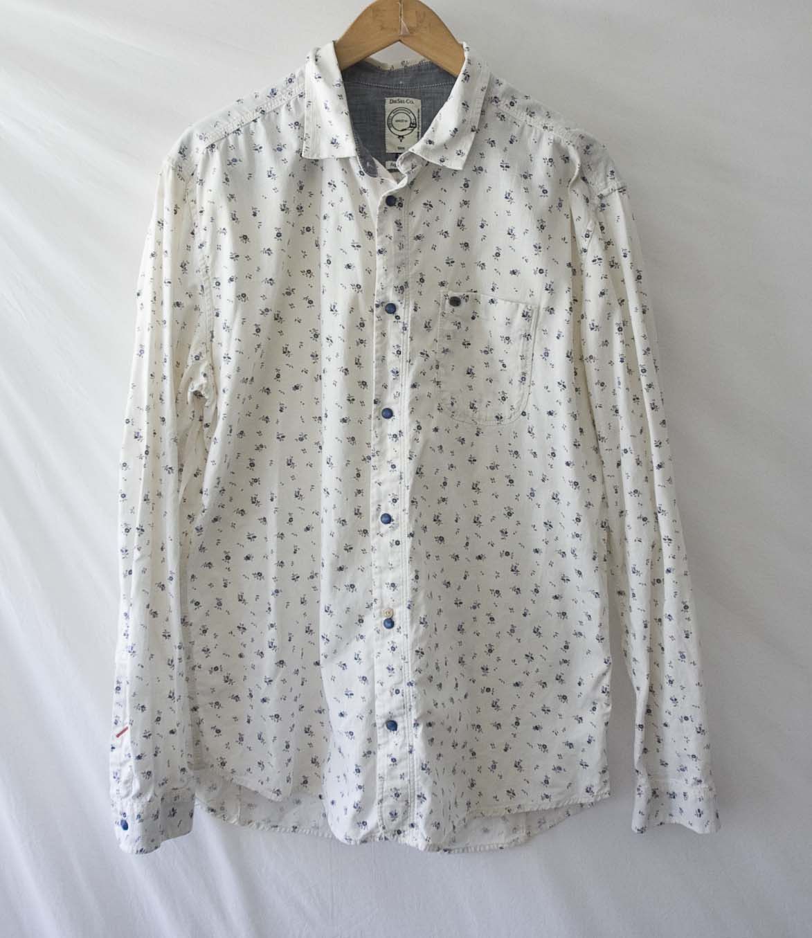 Diesel Diesel Shirt Size XL Floral White Size US XL / EU 56 / 4 - 1 Thumbnail