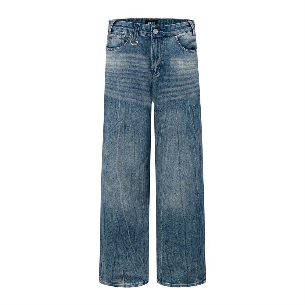 Japanese Brand × Jean High street distressed washed cracked punk trendy jeans Size US 32 / EU 48 - 1 Thumbnail
