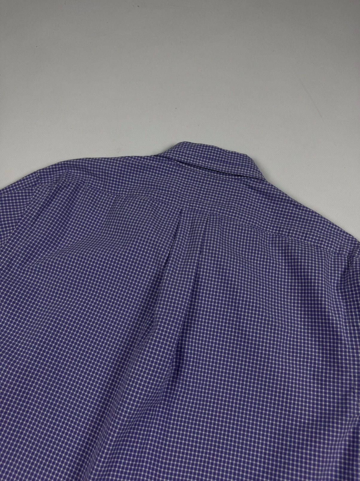 Polo Ralph Lauren × Ralph Lauren POLO Ralph Lauren Purple White Plaid Long Sleeve Shirt Size US M / EU 48-50 / 2 - 9 Thumbnail