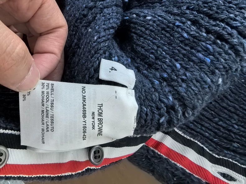 Thom Browne Thom Browne size4 Wool scalloped sweater Size US XL / EU 56 / 4 - 7 Thumbnail