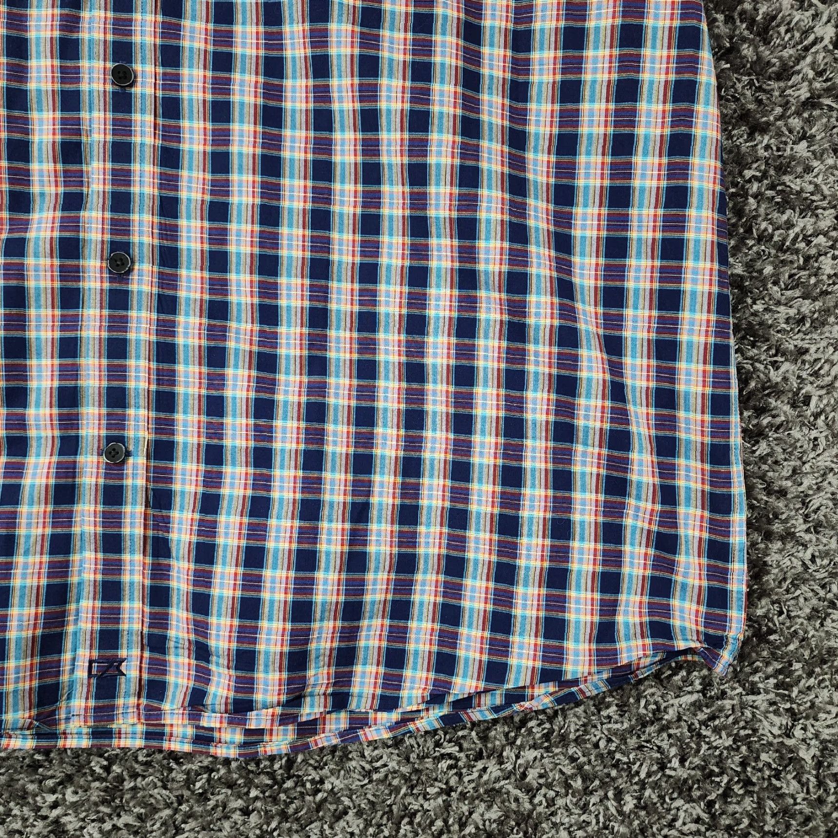 Cutter & Buck Cutter & Buck Shirt Mens XL Short Sleeve Multicolor Plaid Cotton Button-Up Size US 36 / EU 52 - 2 Thumbnail