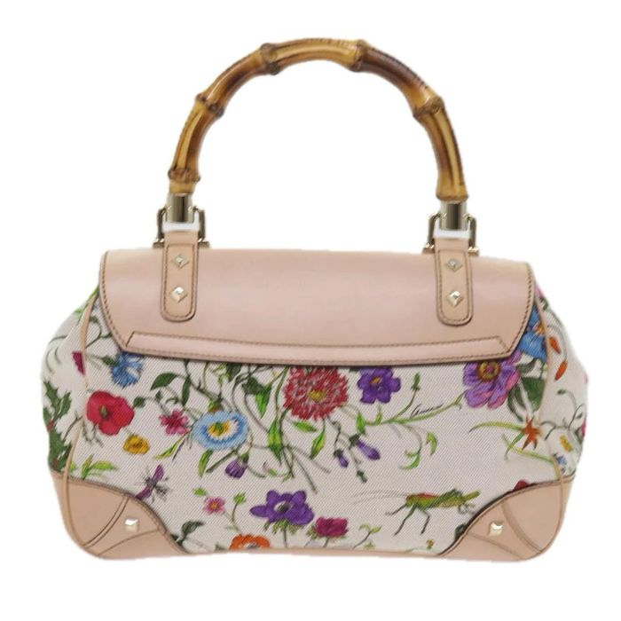 Gucci GUCCI Botanical Floral Bamboo Hand Bag | Grailed