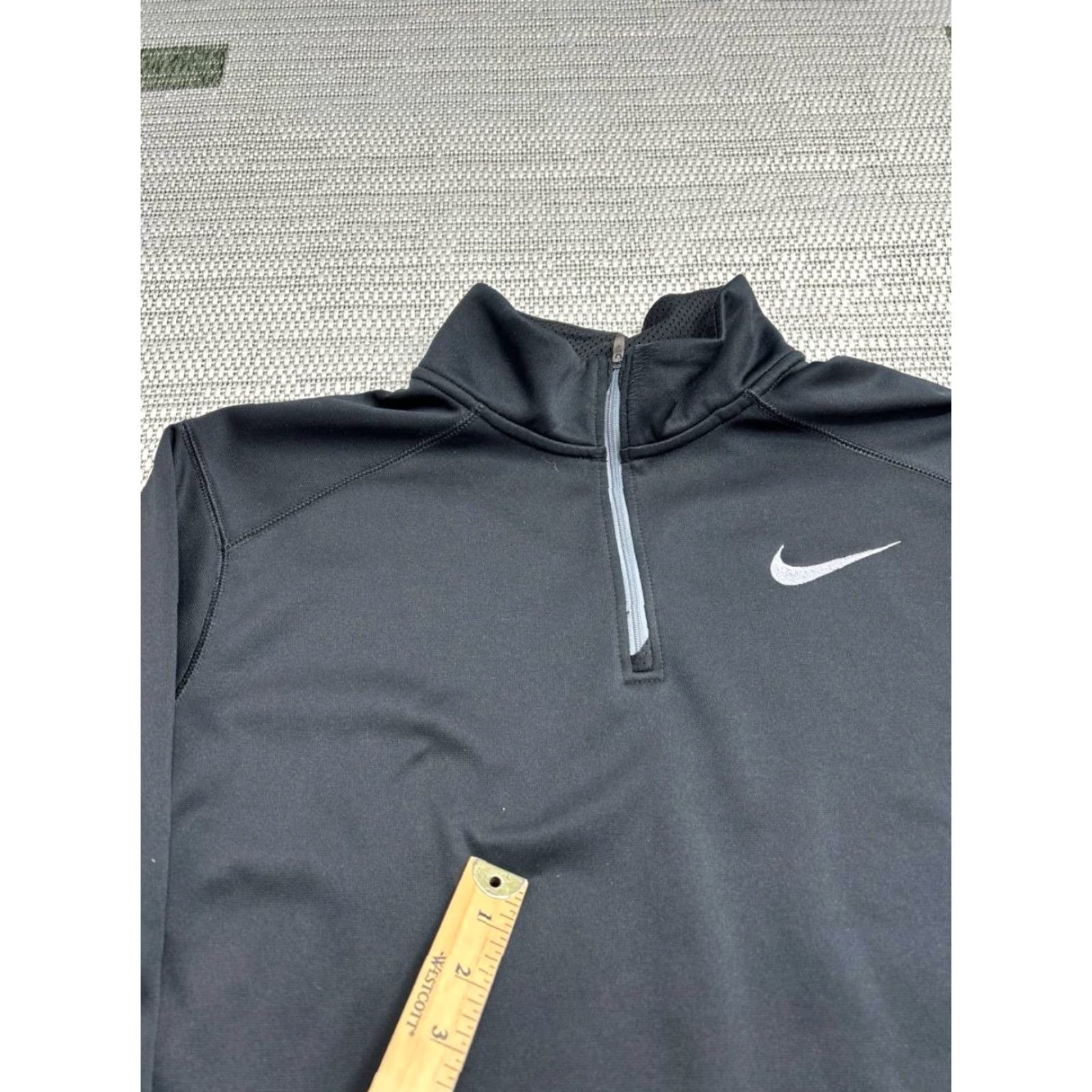 Nike Nike Sweatshirt Men XL Black Therma Fit Fleece Lined Swoosh Training Quarter Zip Size US XL / EU 56 / 4 - 4 Thumbnail