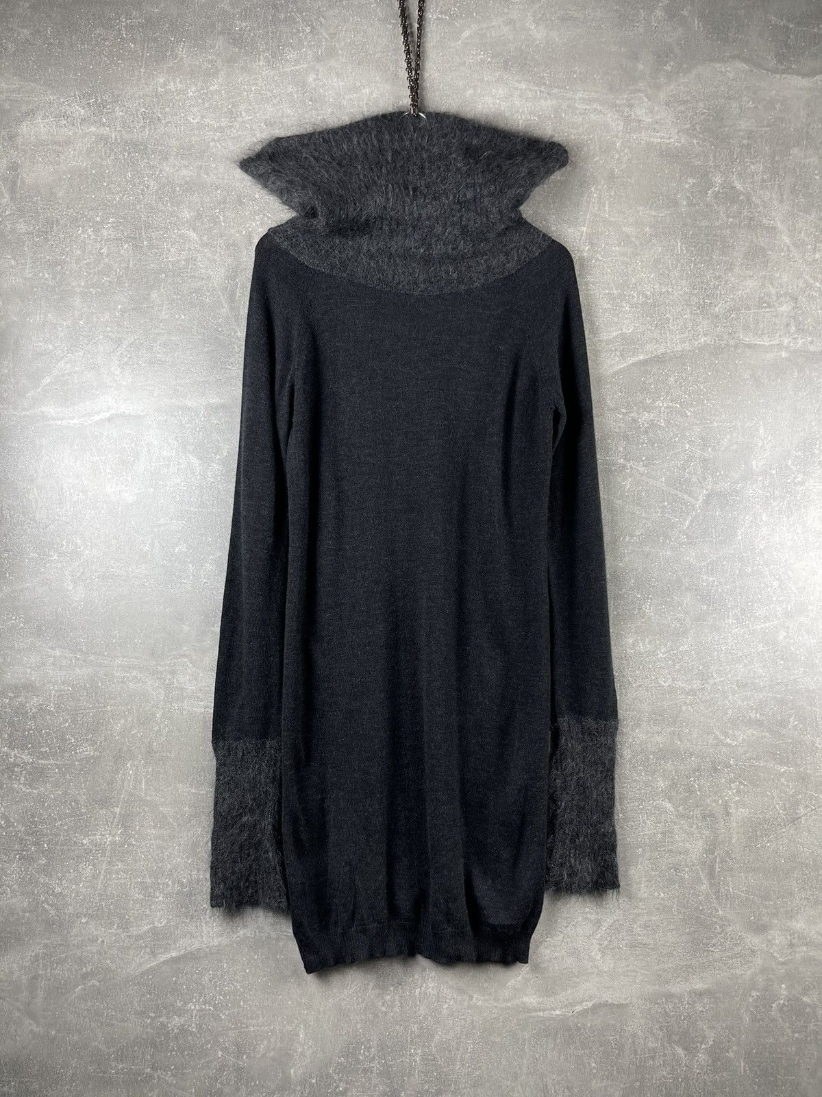 Armani Armani Jeans AJ Knit Sweater Dress Cowl Neck Mohair Blend Size M / US 6-8 / IT 42-44 - 8 Thumbnail