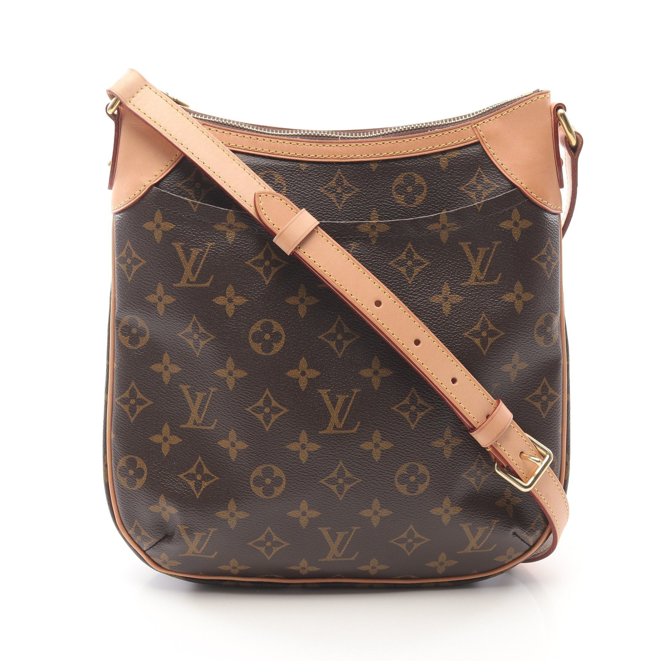 Louis Vuitton Louis Vuitton Odeon Pm Monogram Shoulder Bag Leather Brown Size ONE SIZE - 1 Thumbnail