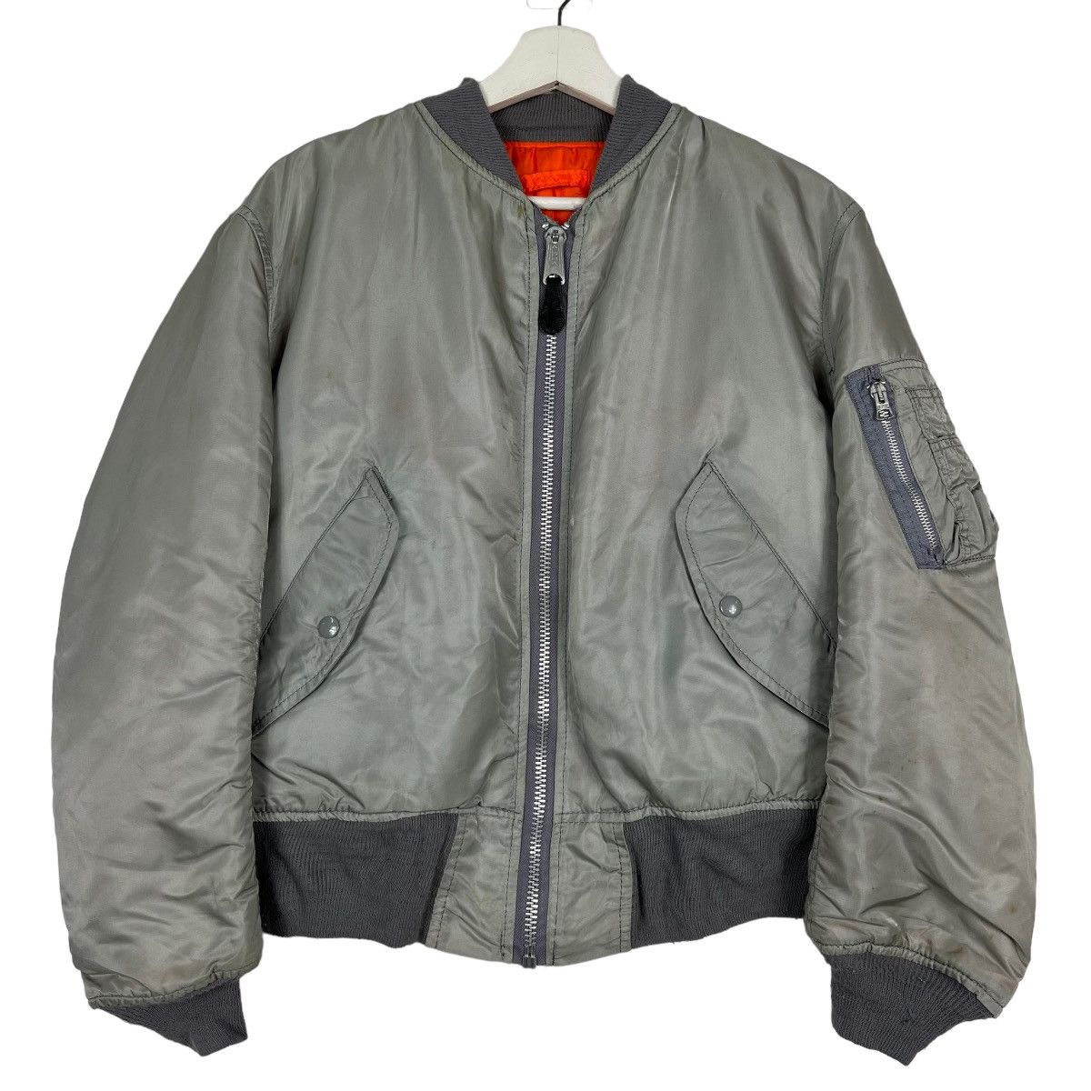 Alpha Industries 🔥 VINTAGE RIOT RIOT AFFA ALPHA MA-1 BOMBER JACKET Size US S / EU 44-46 / 1 - 1 Thumbnail