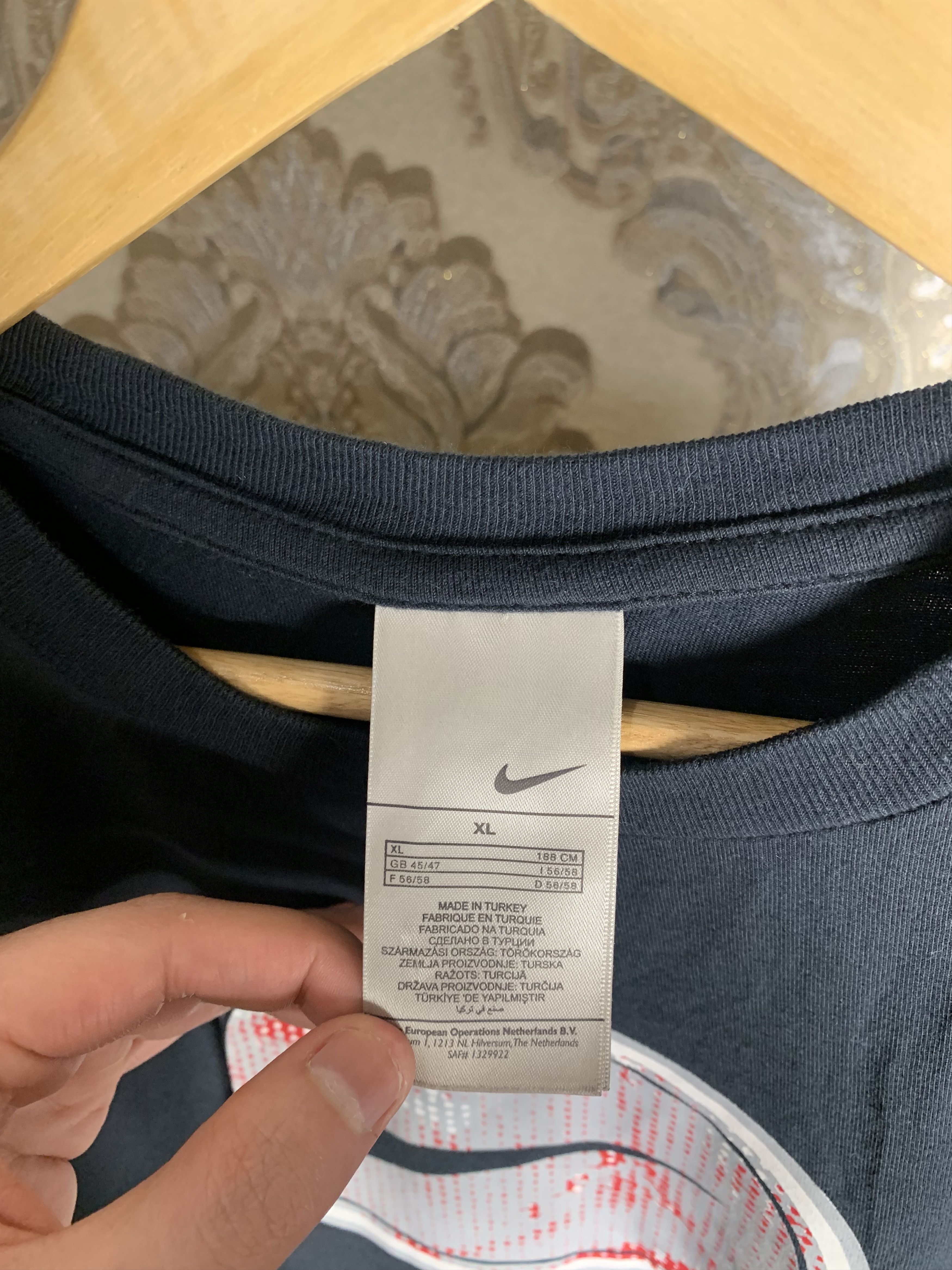 Nike VINTAGE NIKE BIG LOGO SWOOSH T-SHIRT RETRO DRILL Y2K 90s Size US XL / EU 56 / 4 - 3 Thumbnail