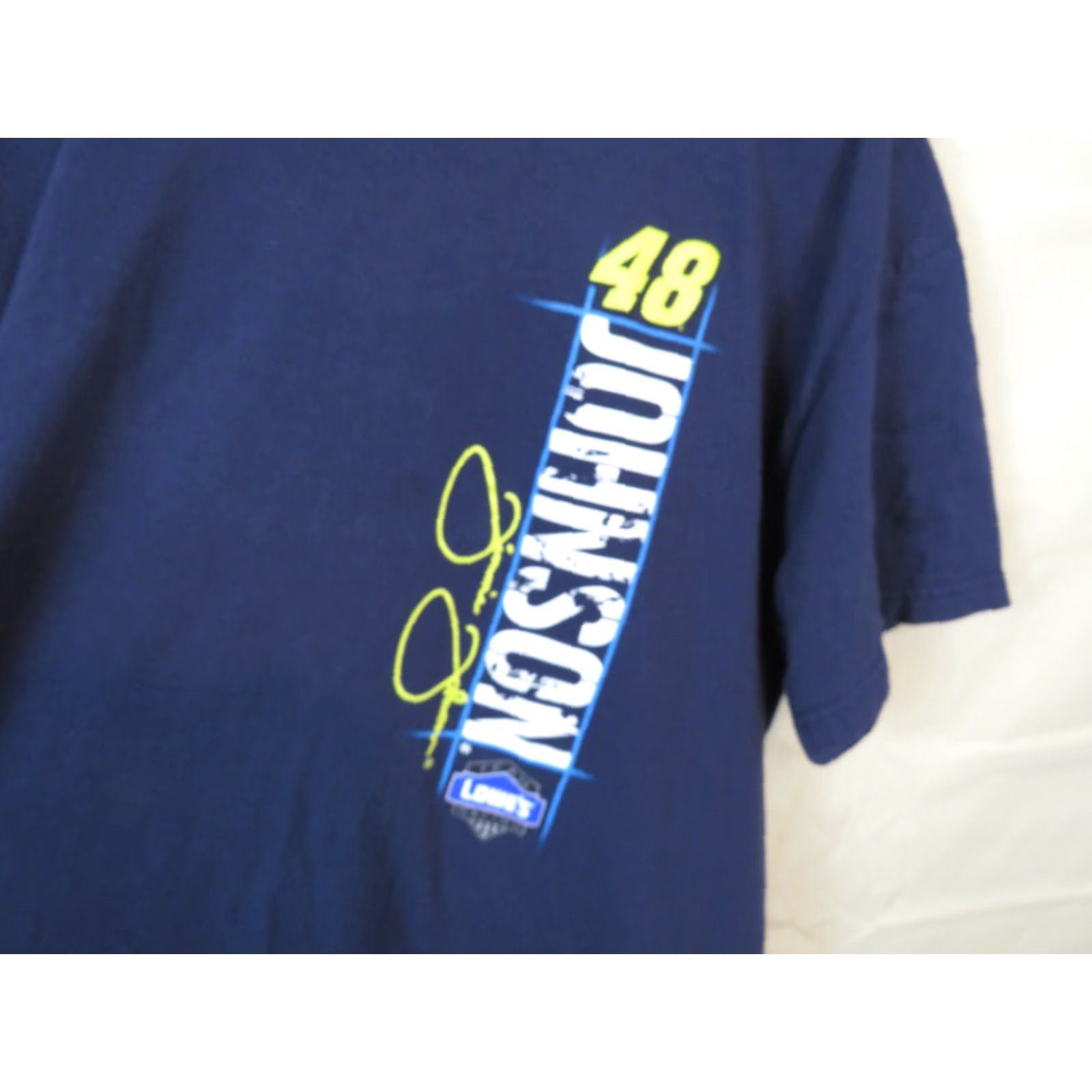 NASCAR VINTAGE Winners Circle NASCAR Jimmie Johnson 48 XL T-Shirt Men Black Crew Neck Short Sleeve Graphic Print Race Size US XL / EU 56 / 4 - 4 Thumbnail
