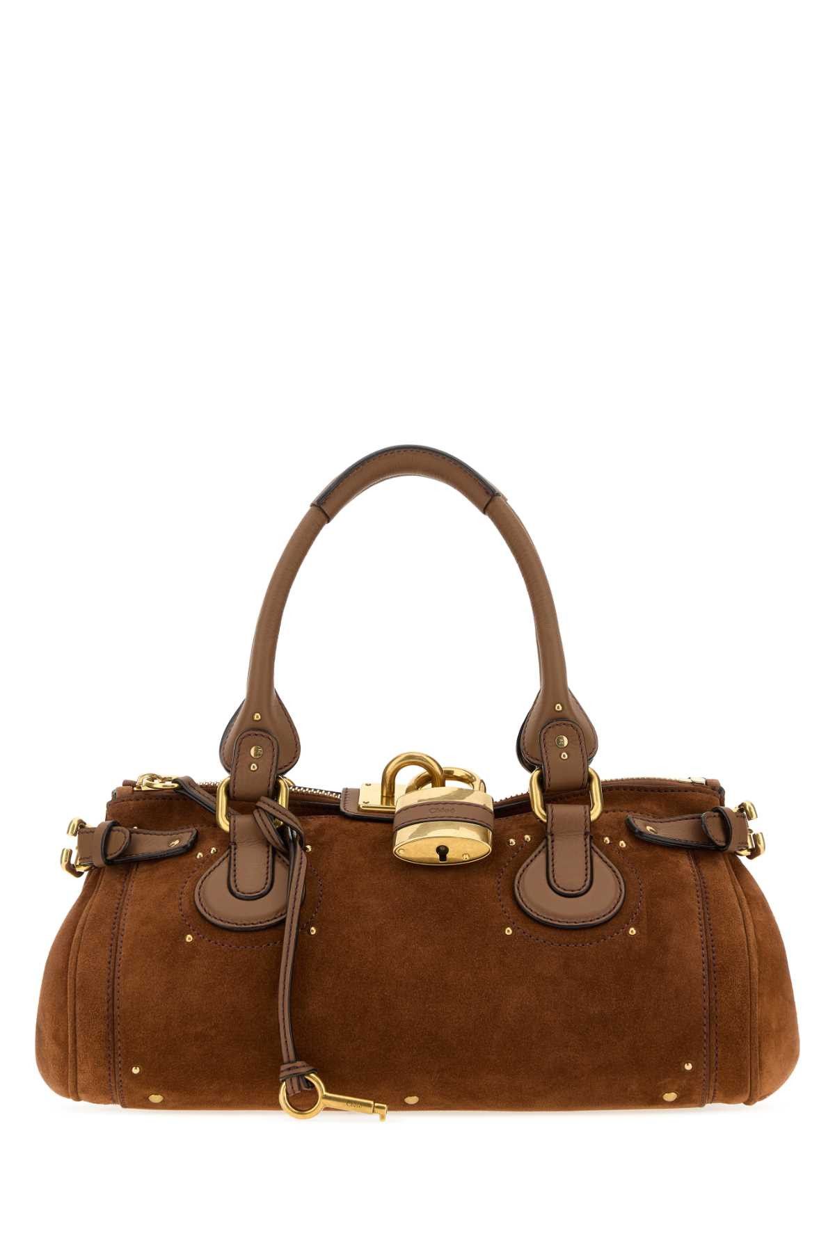 Chloe Brown Suede Paddington Shopping Bag Size ONE SIZE - 1 Thumbnail