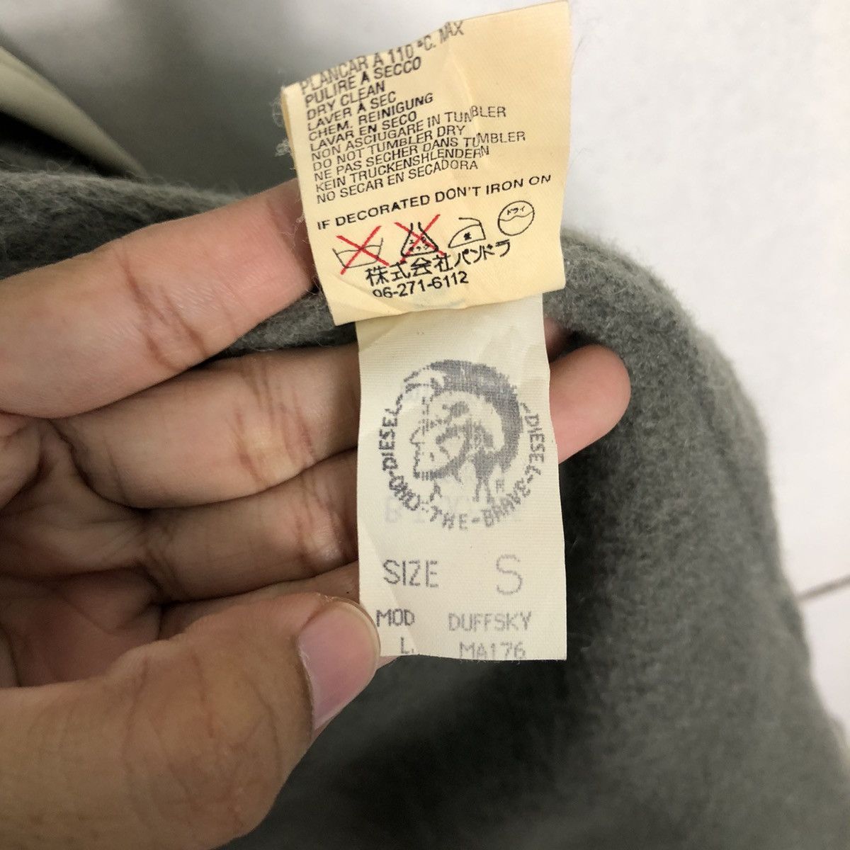 Japanese Brand 🔥90’s Vintage Diesel Wool Duffle Work Long Jacket Size US M / EU 48-50 / 2 - 18 Thumbnail