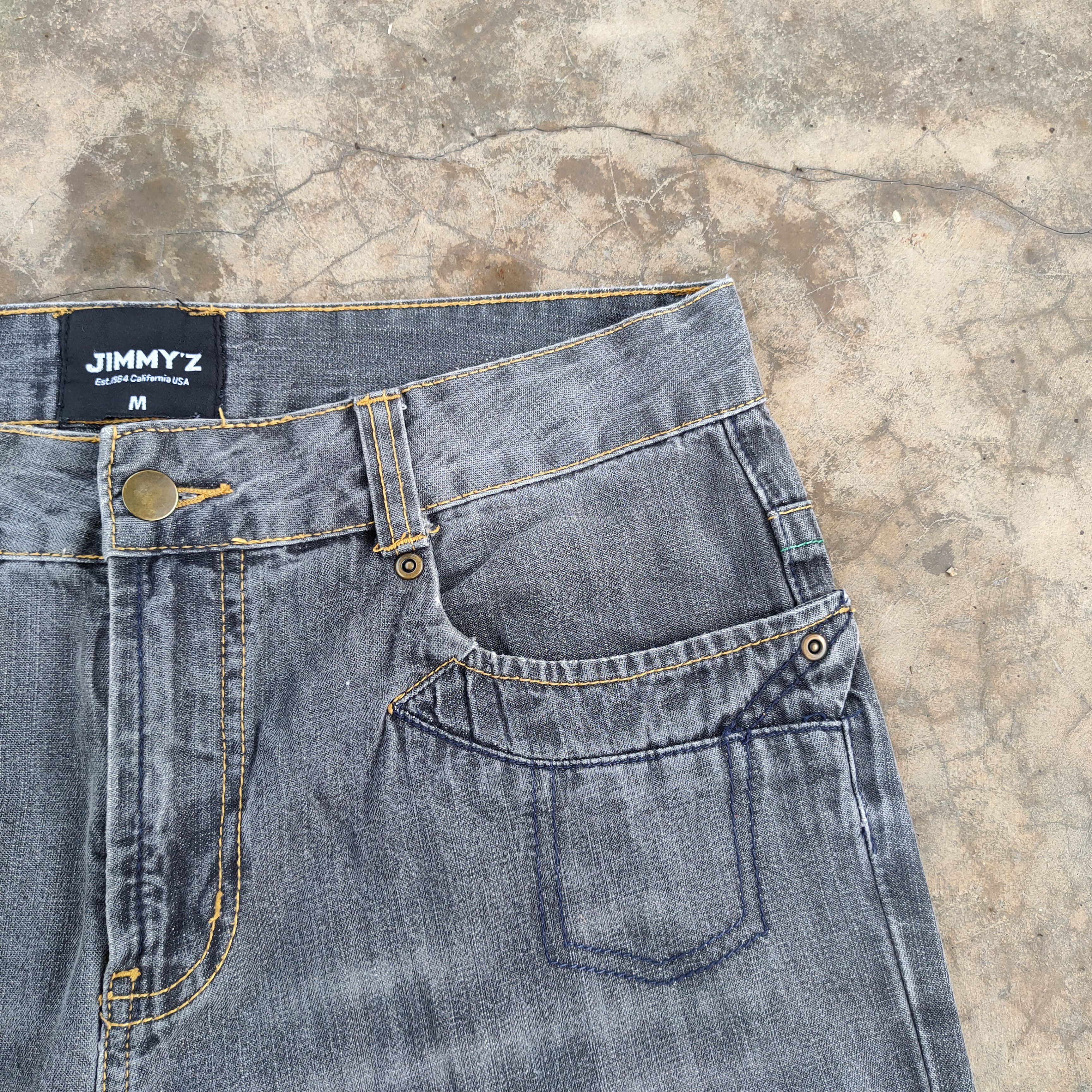 Jimmy Taverniti W32 VINTAGE JIMMY'Z FADED BLACK JEANS DENIM PANTS Size US 32 / EU 48 - 7 Thumbnail