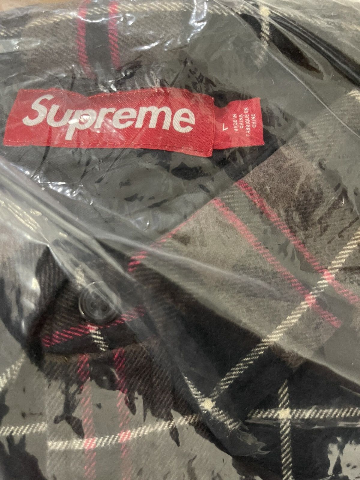 Supreme Supreme Quilted Shirt Flannel Grey sz L Size US L / EU 52-54 / 3 - 3 Thumbnail
