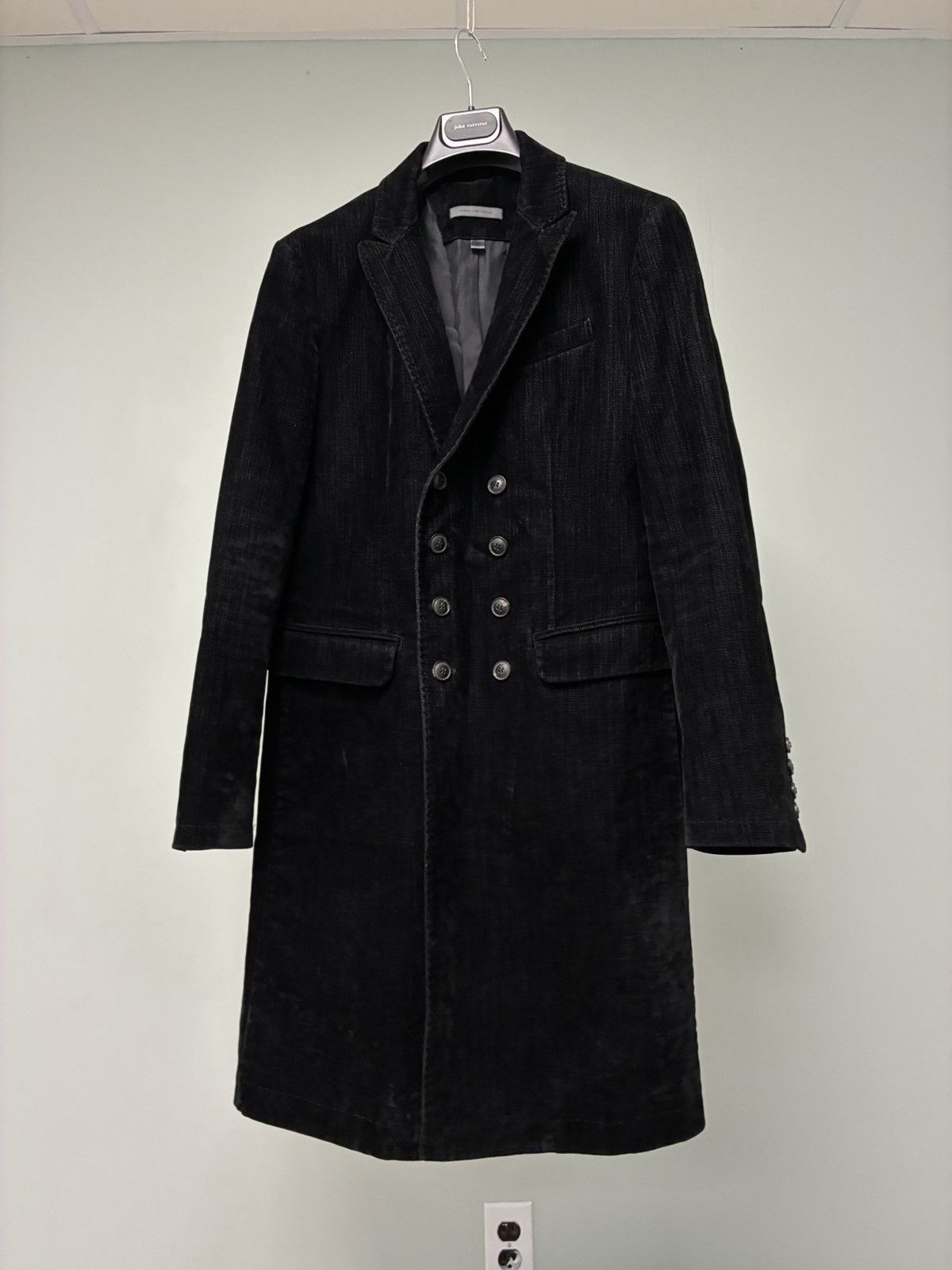 John Varvatos Flocked Velvet Coat EU 44 USA 34 Small Size US S / EU 44-46 / 1 - 6 Thumbnail