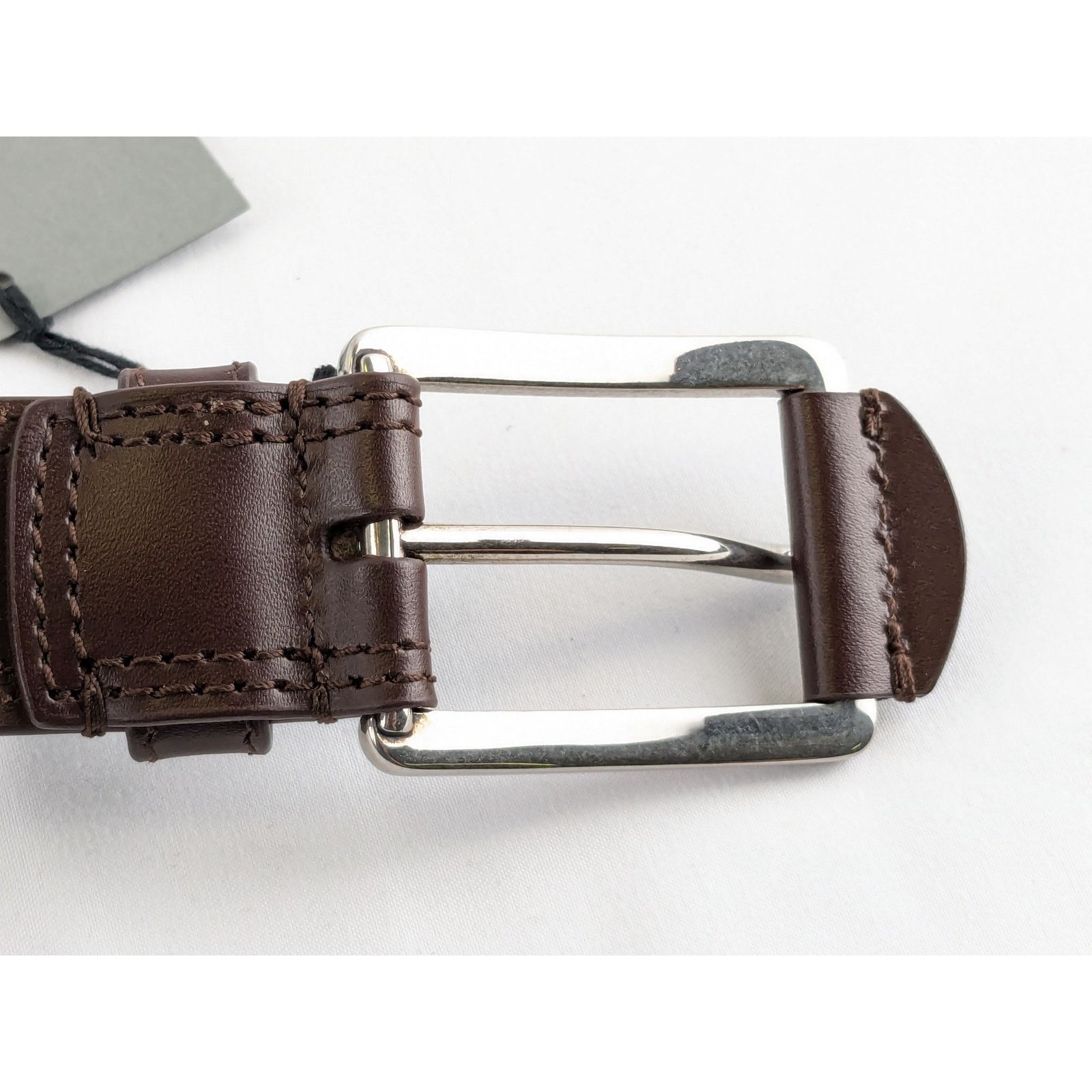 Balenciaga o1rshd1 Q:2 /Size:100cm/ Natural Calf AS Jeans Stitch Belt Size 38 - 6 Thumbnail