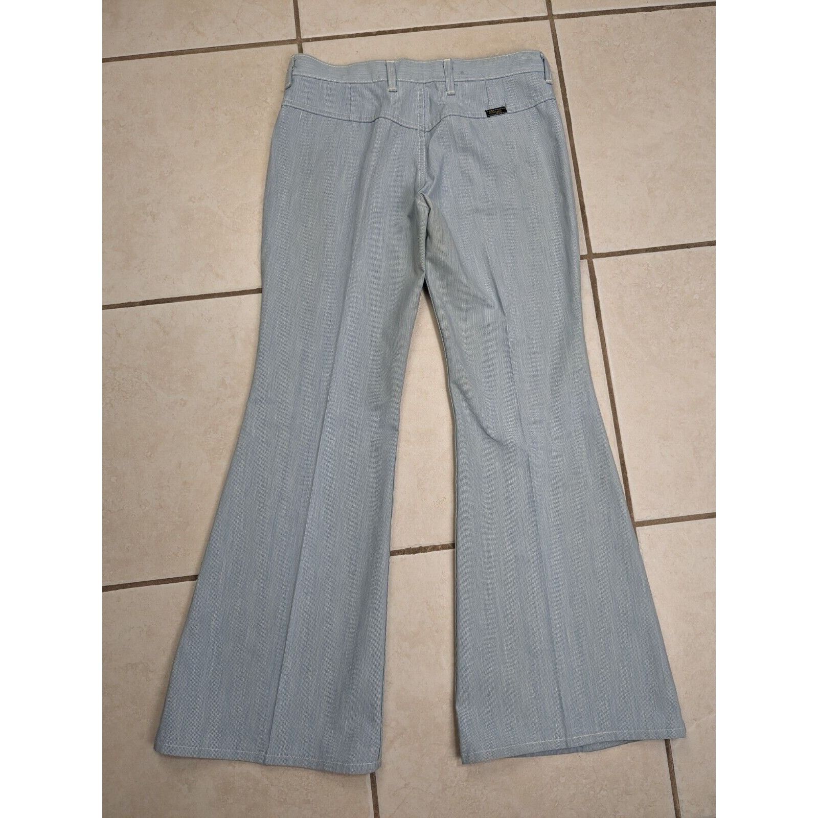 Wrangler Vtg 70s Wrangler Bell Bottom Flare Jeans Juniors 13 Blue USA Size 32" / US 10 / IT 46 - 13 Thumbnail