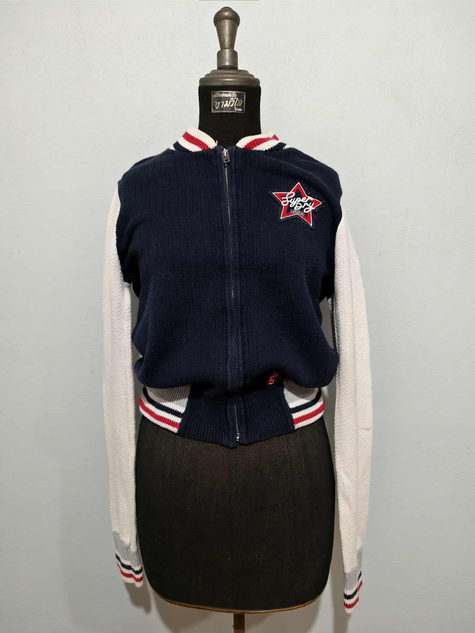 Superdry Super Dry Vasity Spirit Bomber Jacket Size XS / US 0-2 / IT 36-38 - 2 Thumbnail