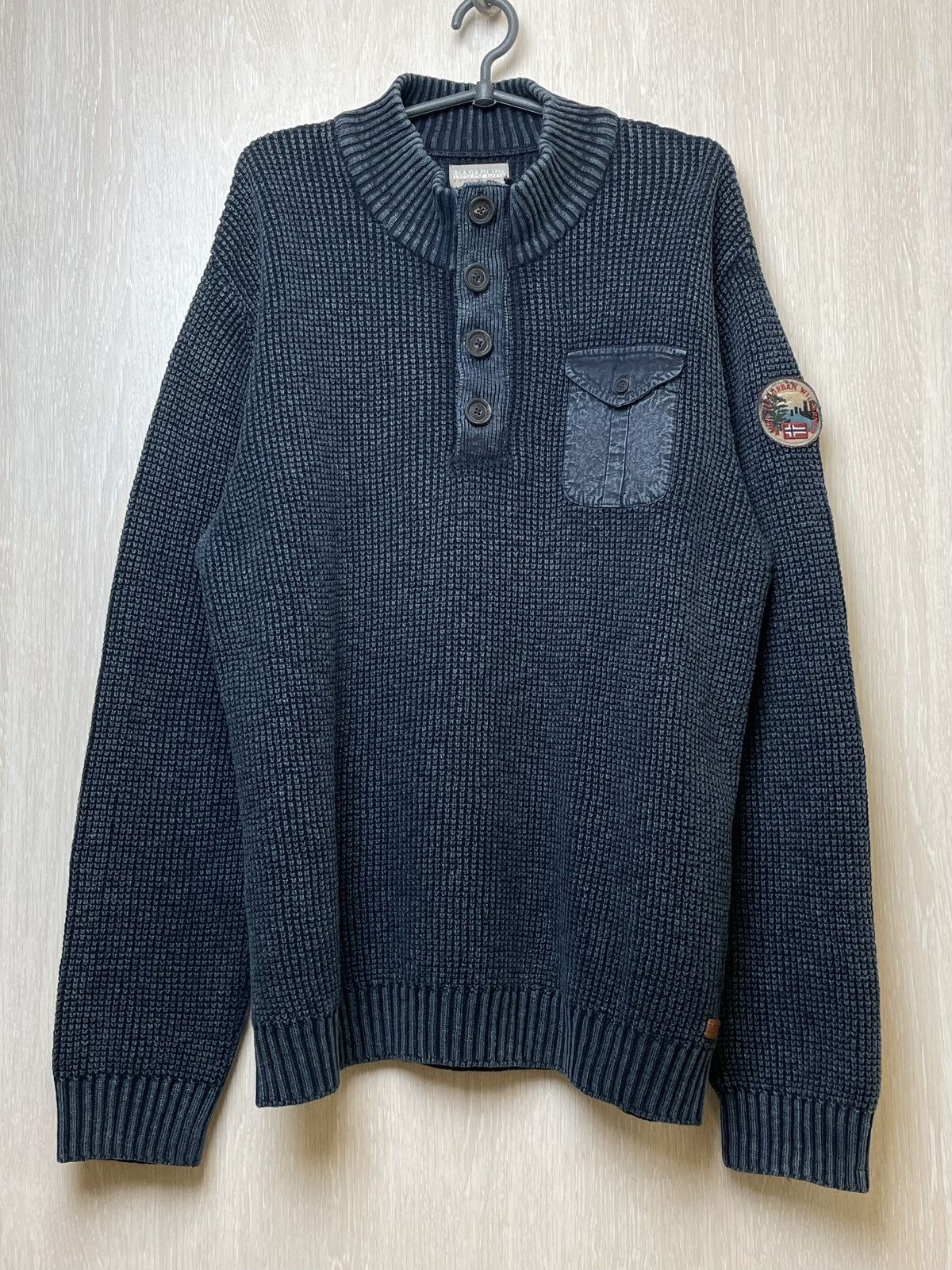 Napapijri Vintage Napapijri Knit Sweater Size US XXL / EU 58 / 5 - 1 Thumbnail